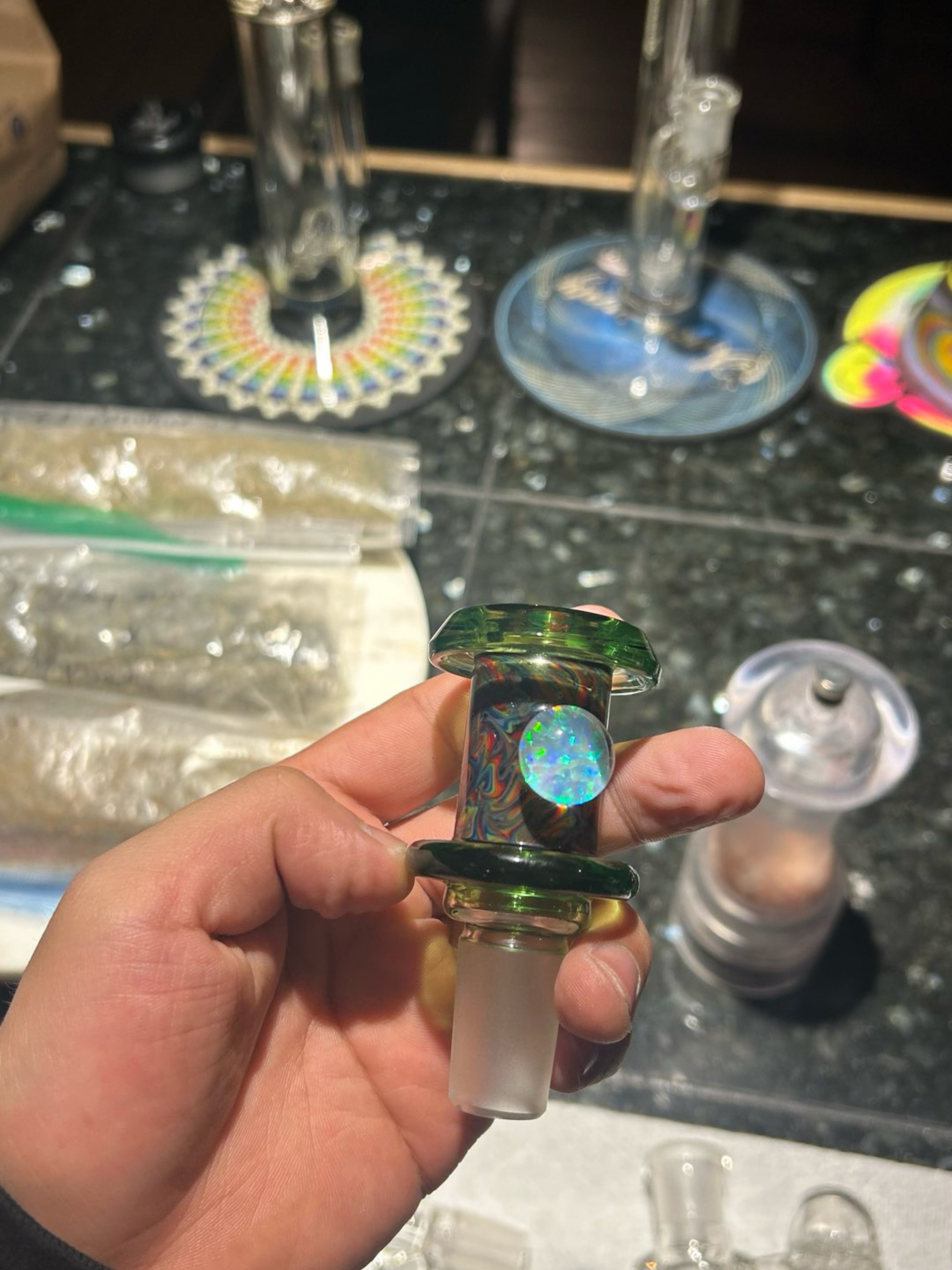Preview pic of Custom Justin carter UV reactive 10 strip tech 18mm slide