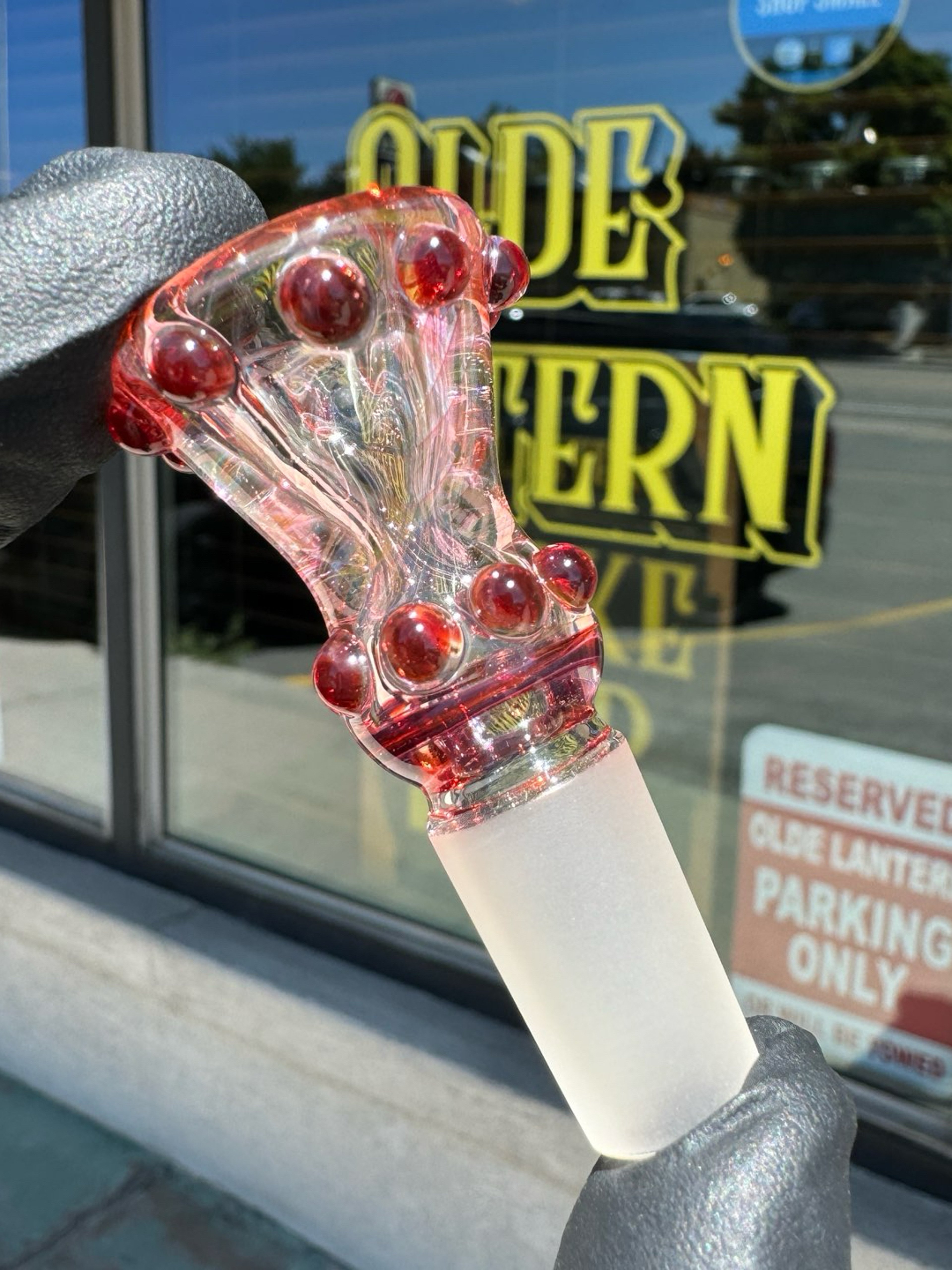 Preview pic of Double Fume Layered Single Hole 14mm Slide