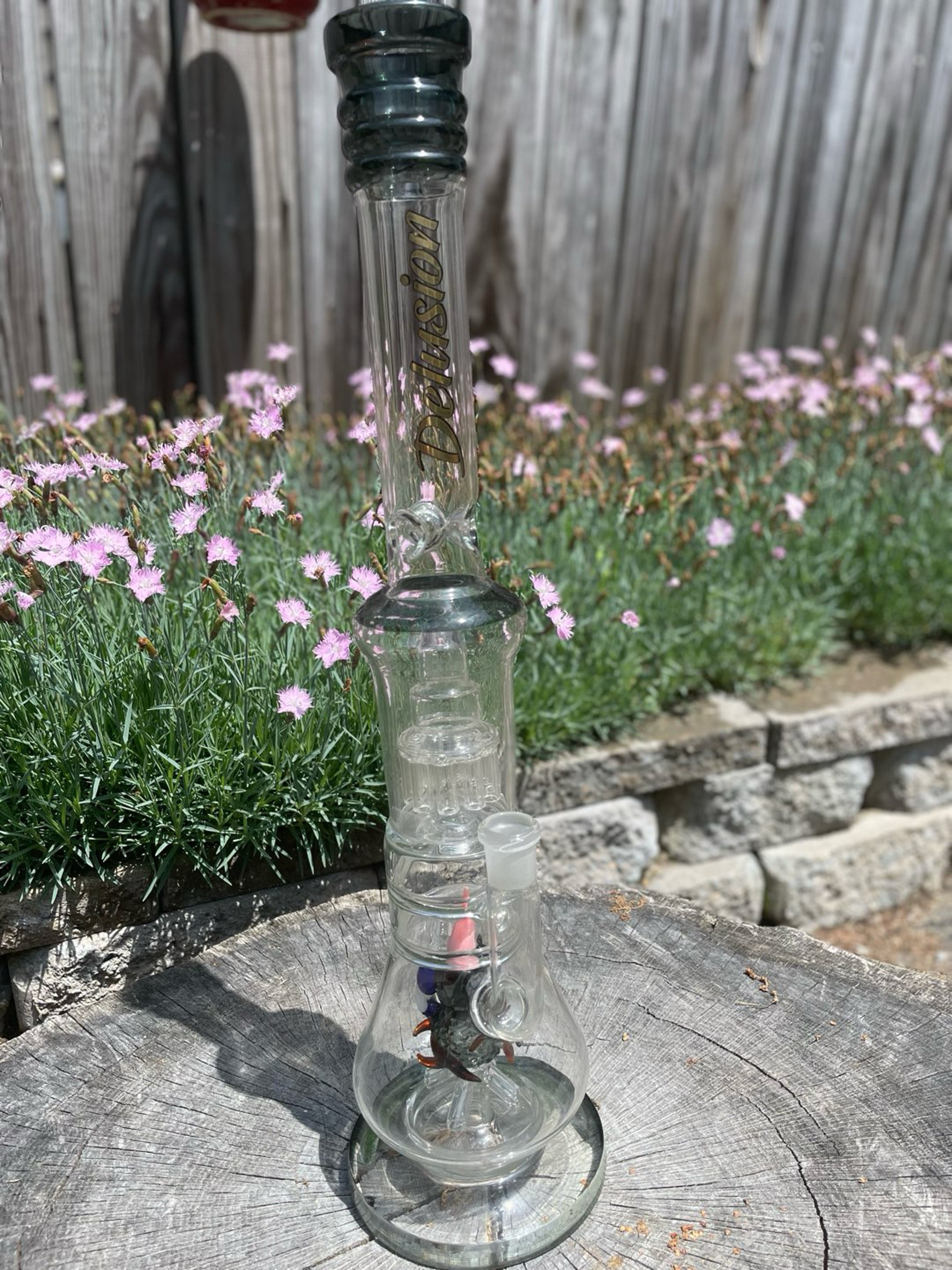 Preview pic of 24 inch Delusion bong body with double percolator