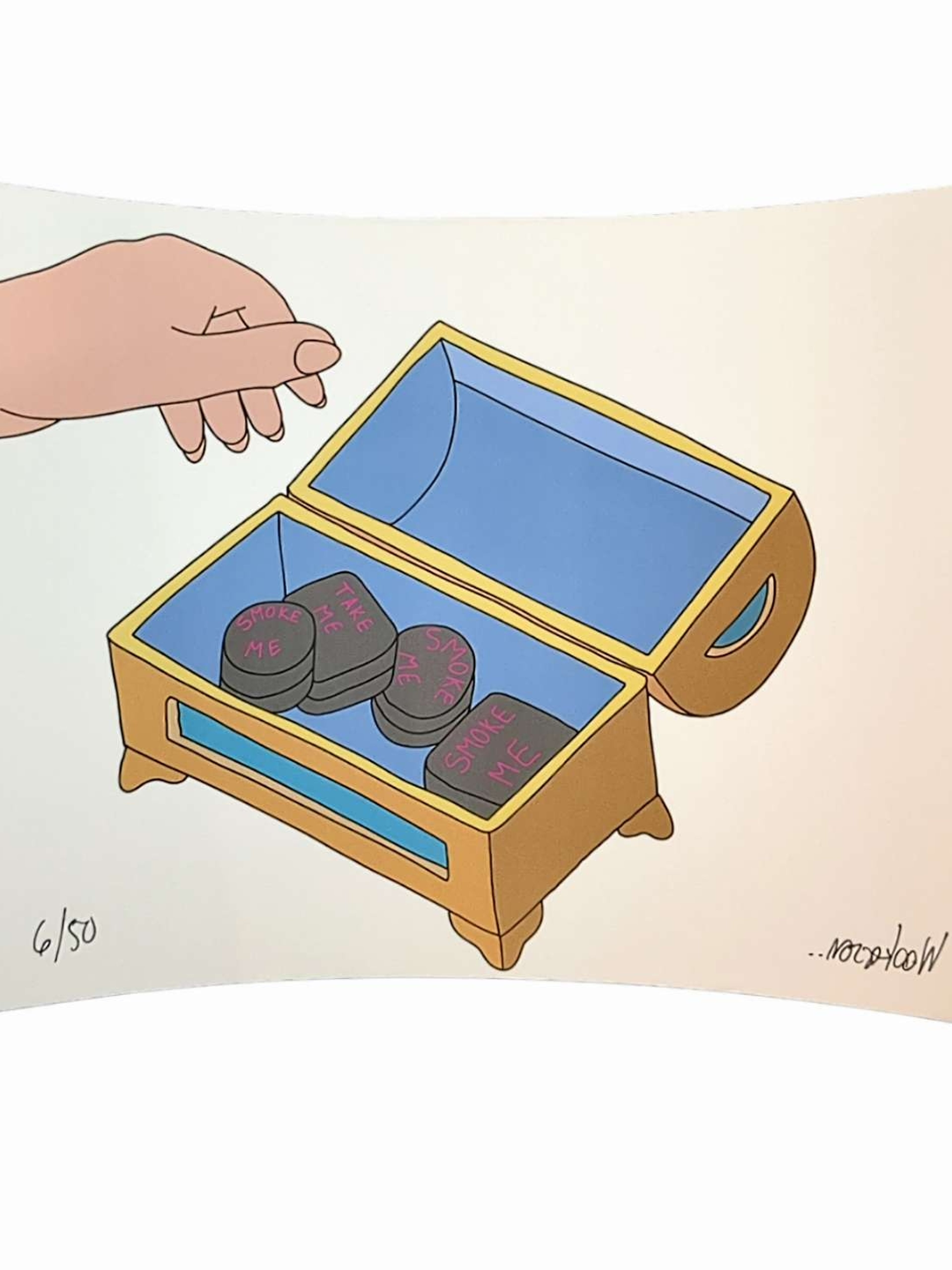 Preview pic of Wookerson Untitled (Smoke Me Take Me) Print