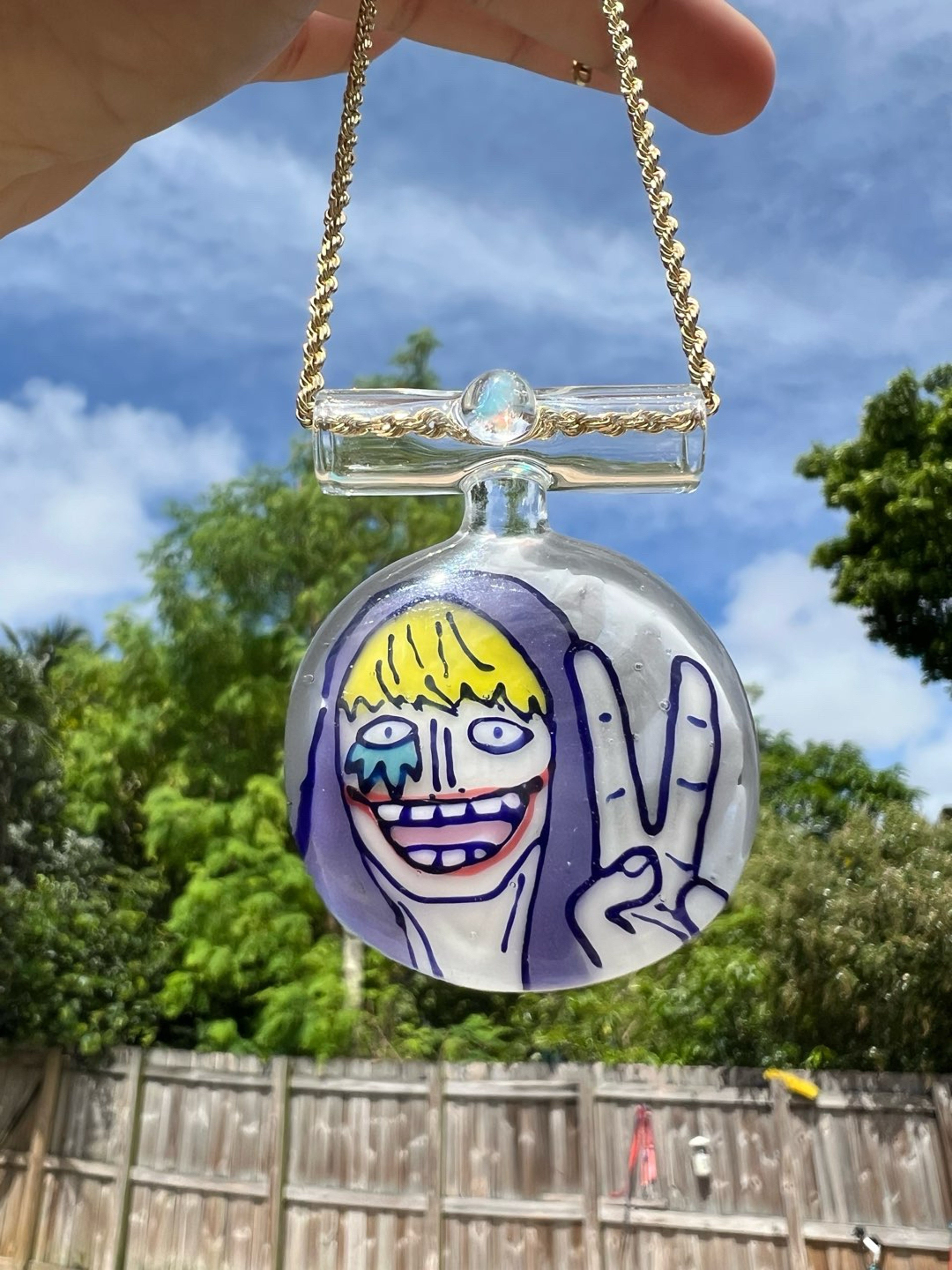 Preview pic of Avi glass custom pendant