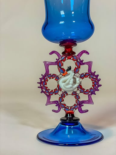 Preview pic of Purdy glass Swan Goblet