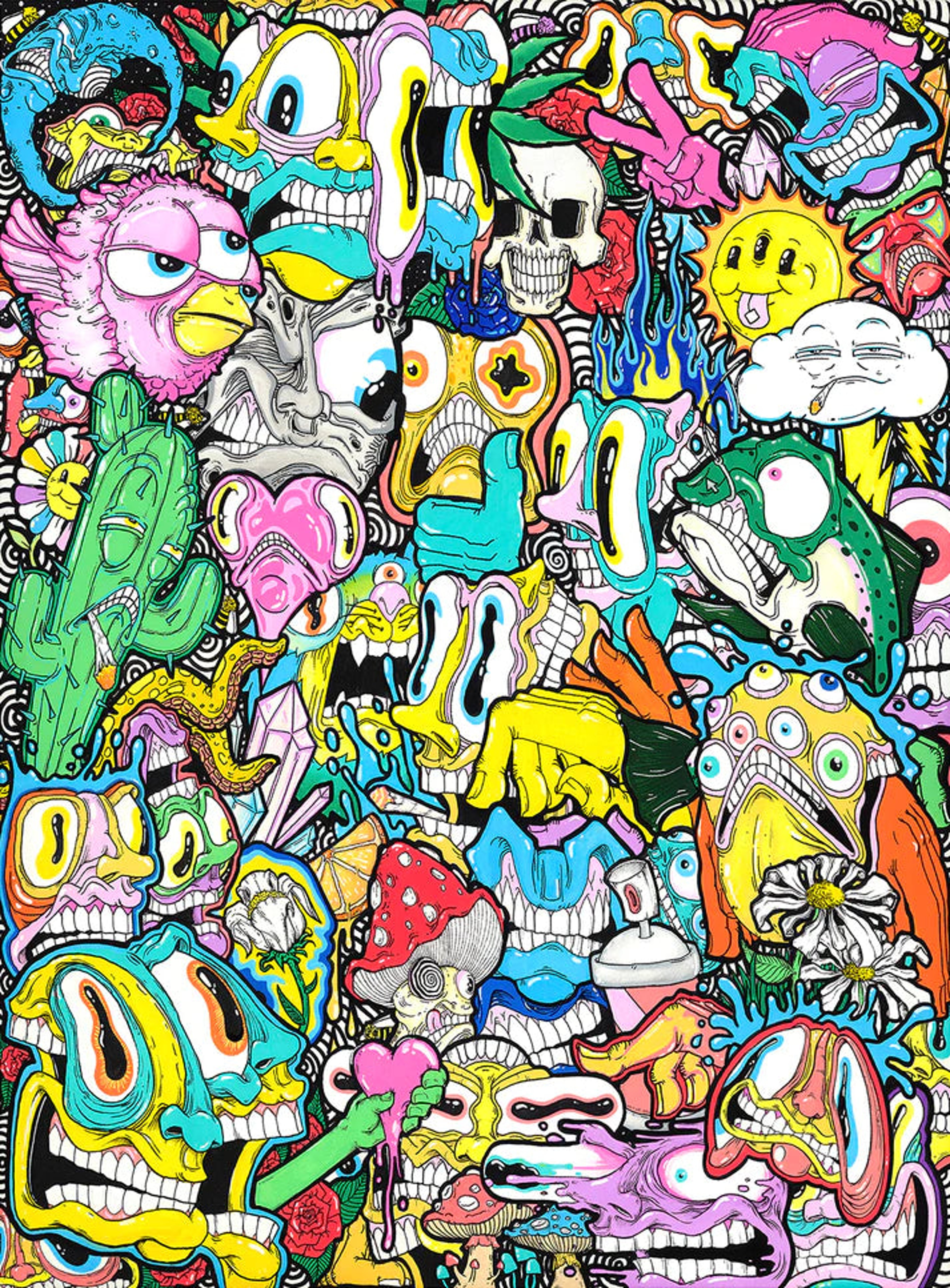 Preview pic of Aaron Brooks "Smash Up (Mini)" Print