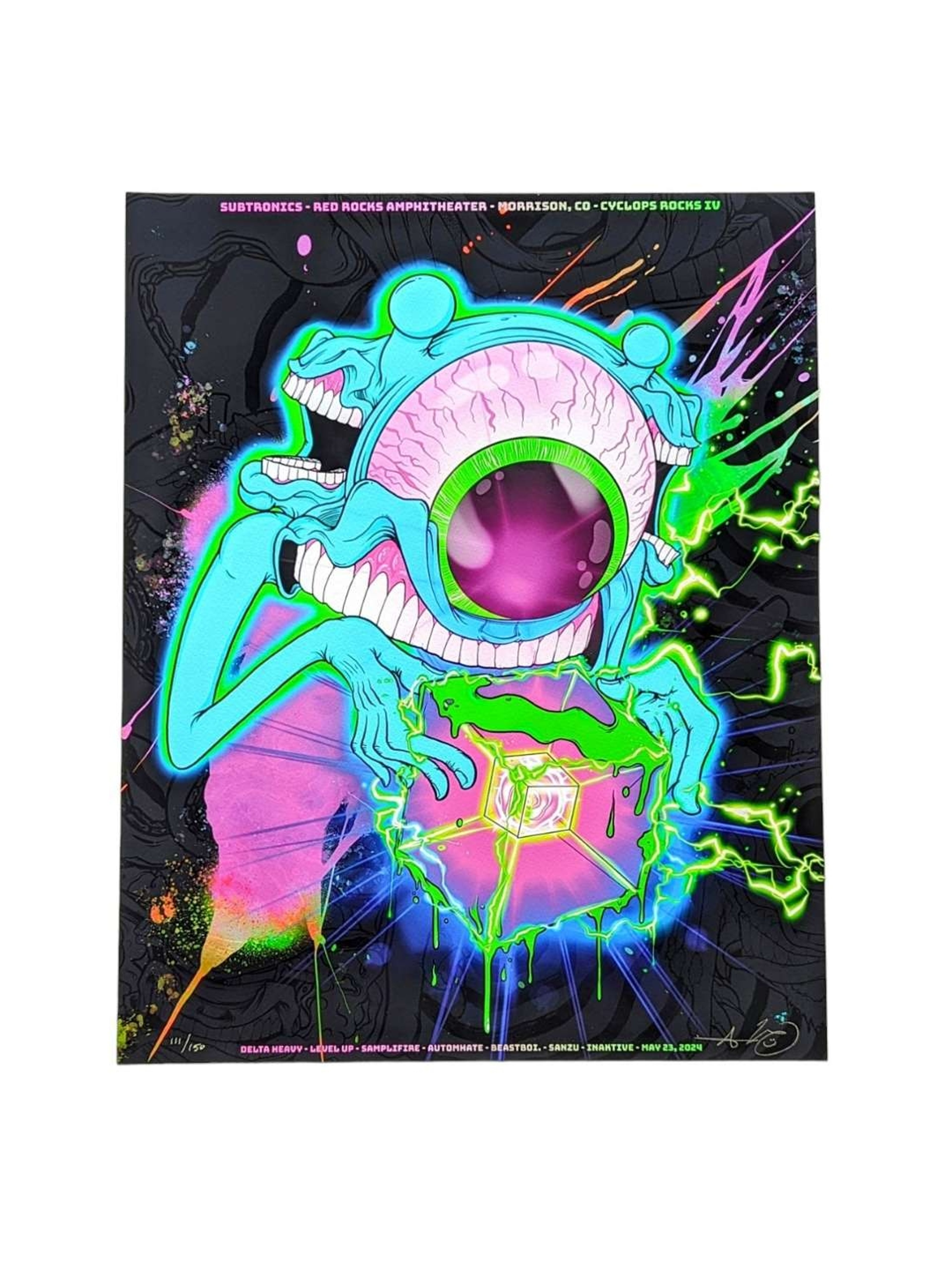 Preview pic of Aaron Brooks "Subtronics Cyclops Rocks IV (5/23/2024)" Print