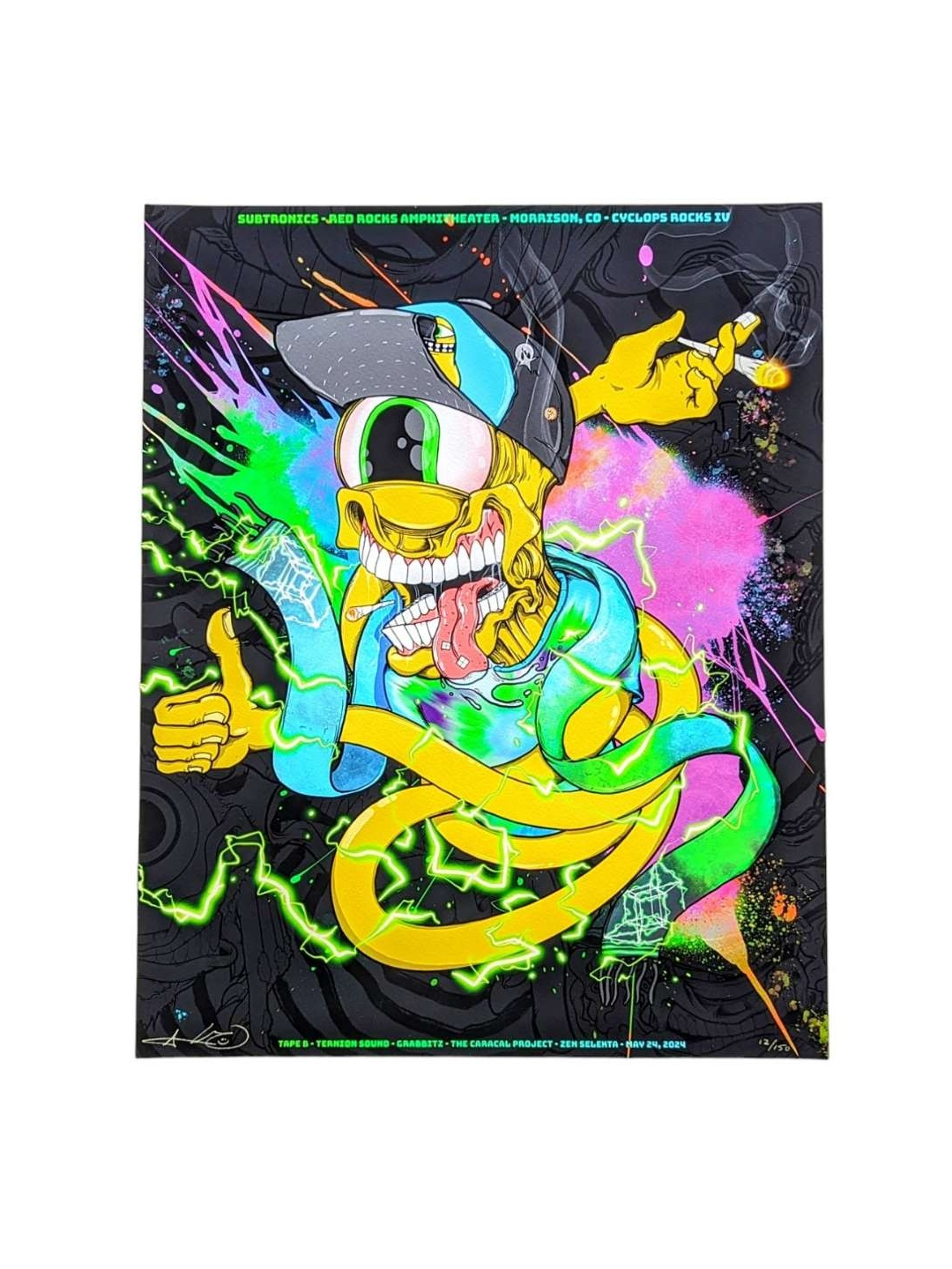 Preview pic of Aaron Brooks "Subtronics Cyclops Rocks IV (5/24/2024)" Print