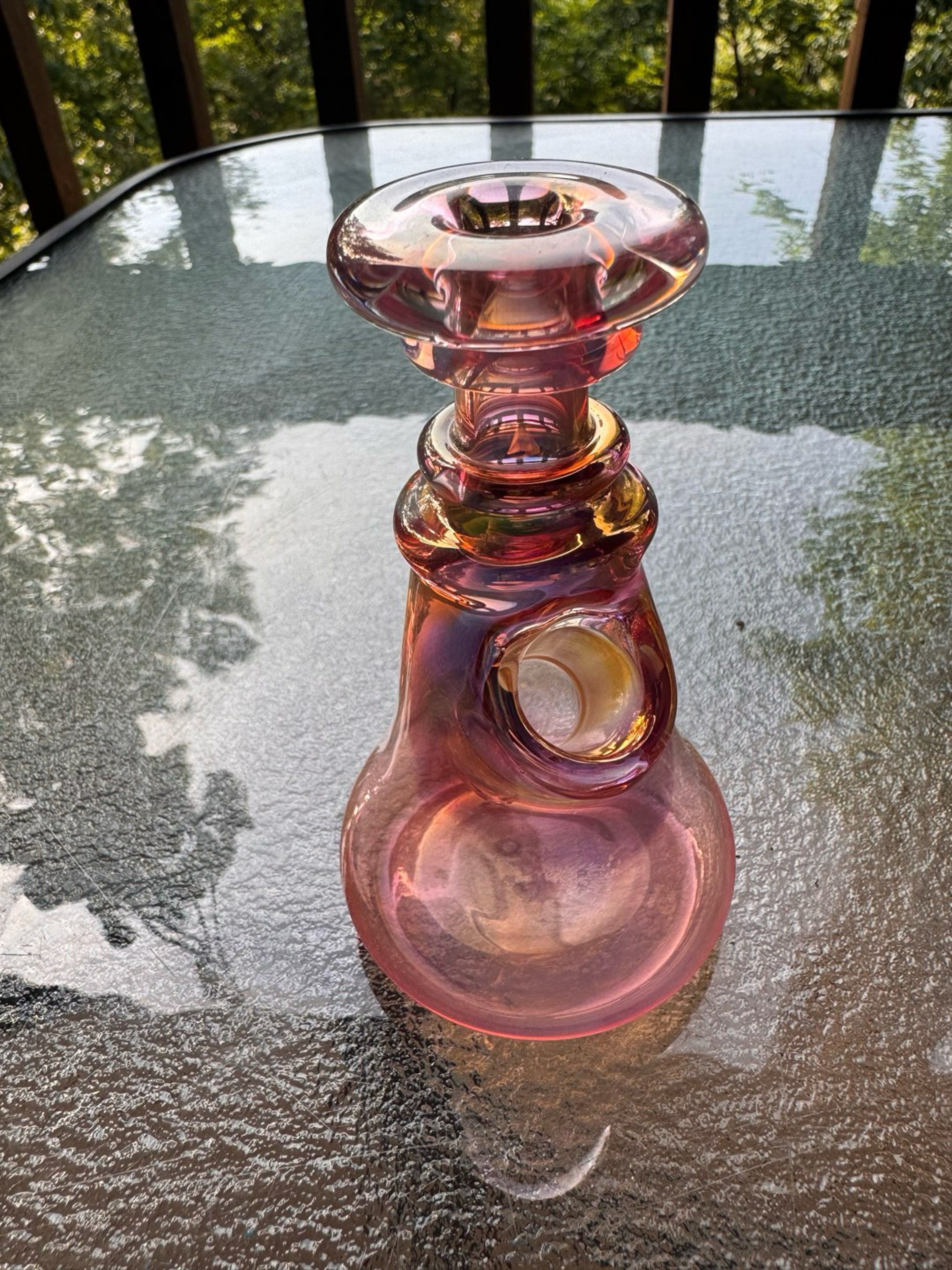 Preview pic of Yeti Glass Silver Fumed Mini Tube Dab rig $45 FREE SHIPPING*