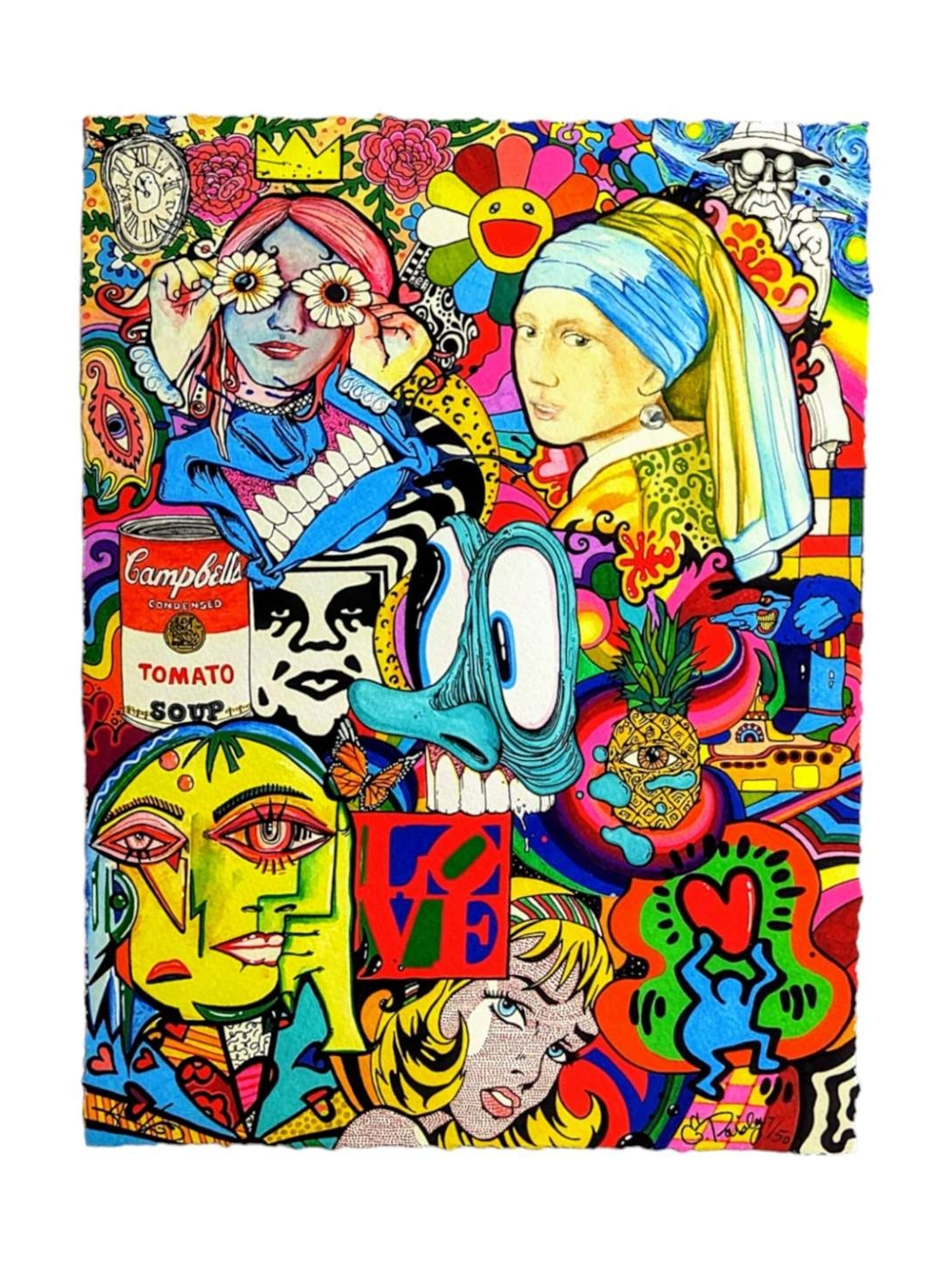 Preview pic of Aaron Brooks x Ellie Paisley "Master Study (Large)" Print