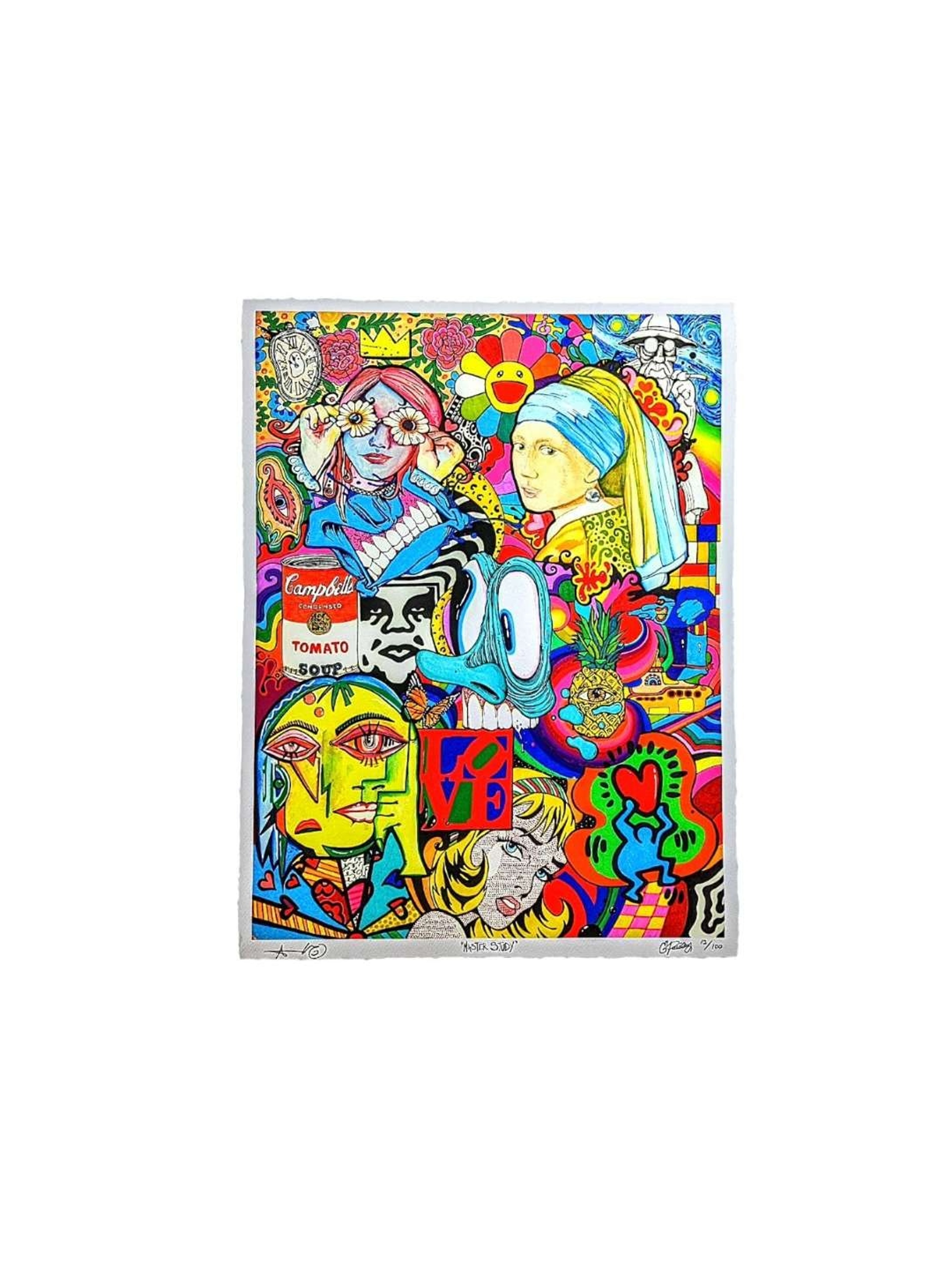 Preview pic of Aaron Brooks x Ellie Paisley "Master Study (Mini)" Print