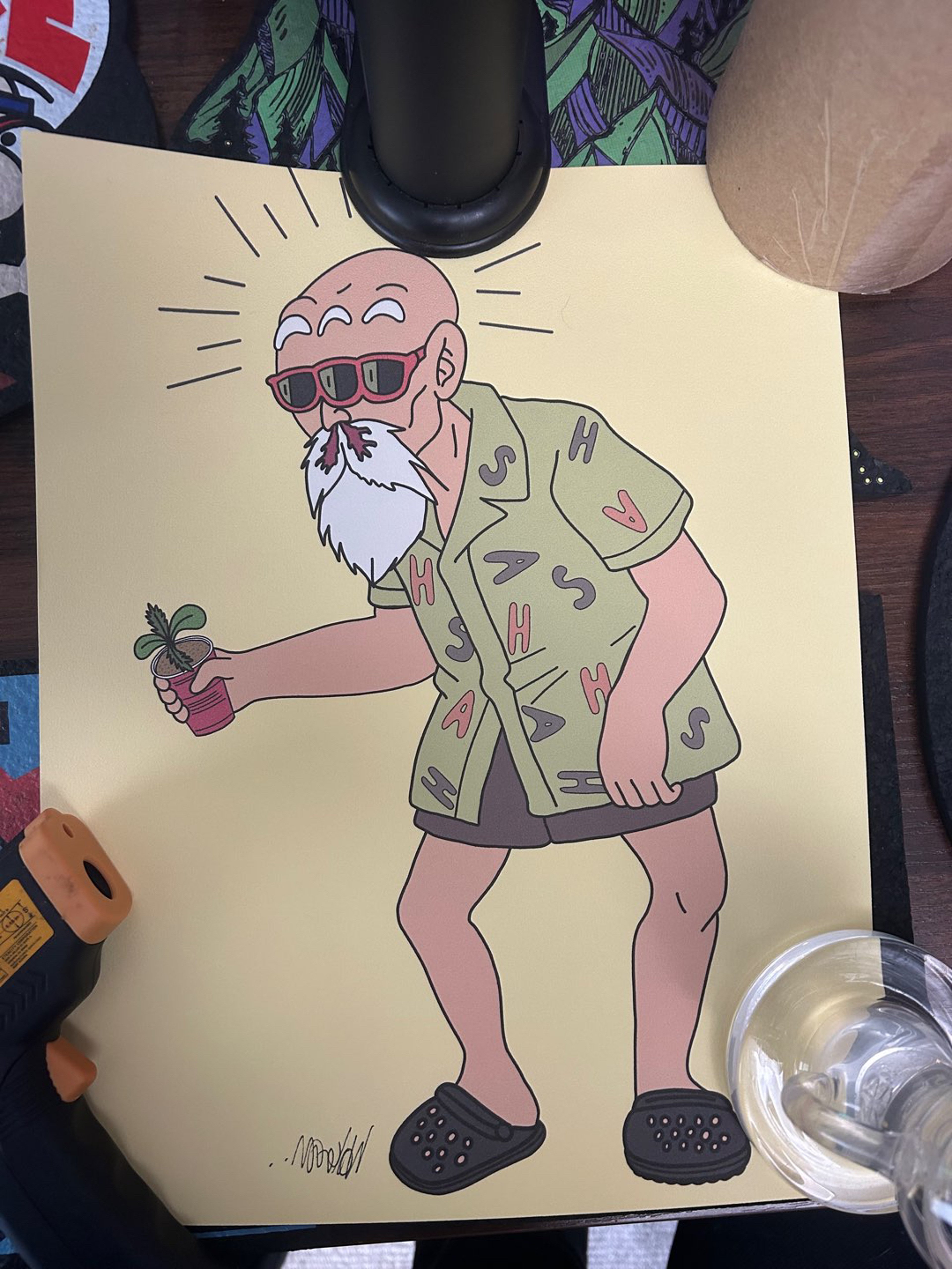 Preview pic of ‘Plant More Live More’ Lotcomedy Master Roshi Print