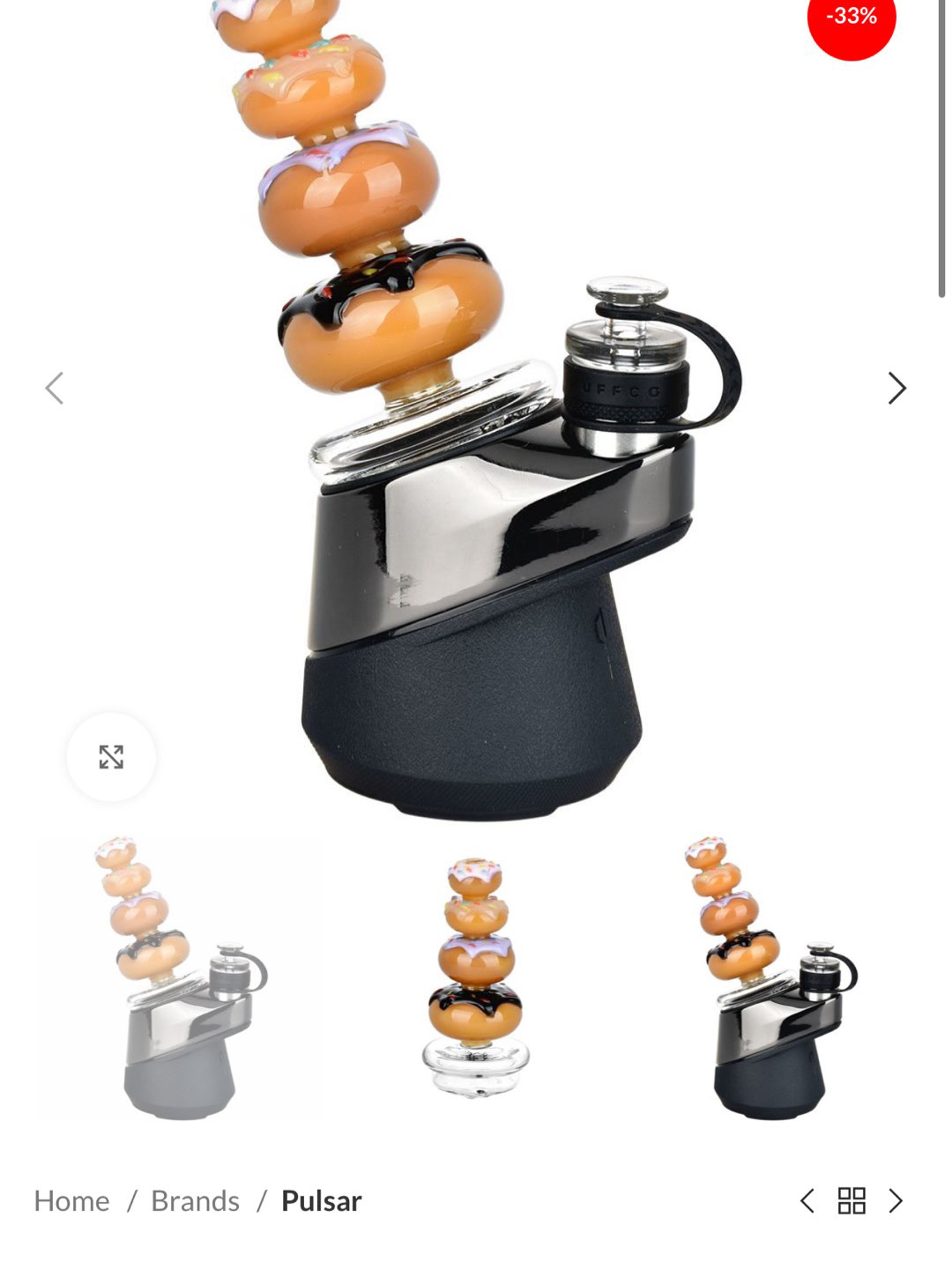 Preview pic of Pulsar Donut Staxx Dry Attachment For Puffco Peak/Pro | 4.25″