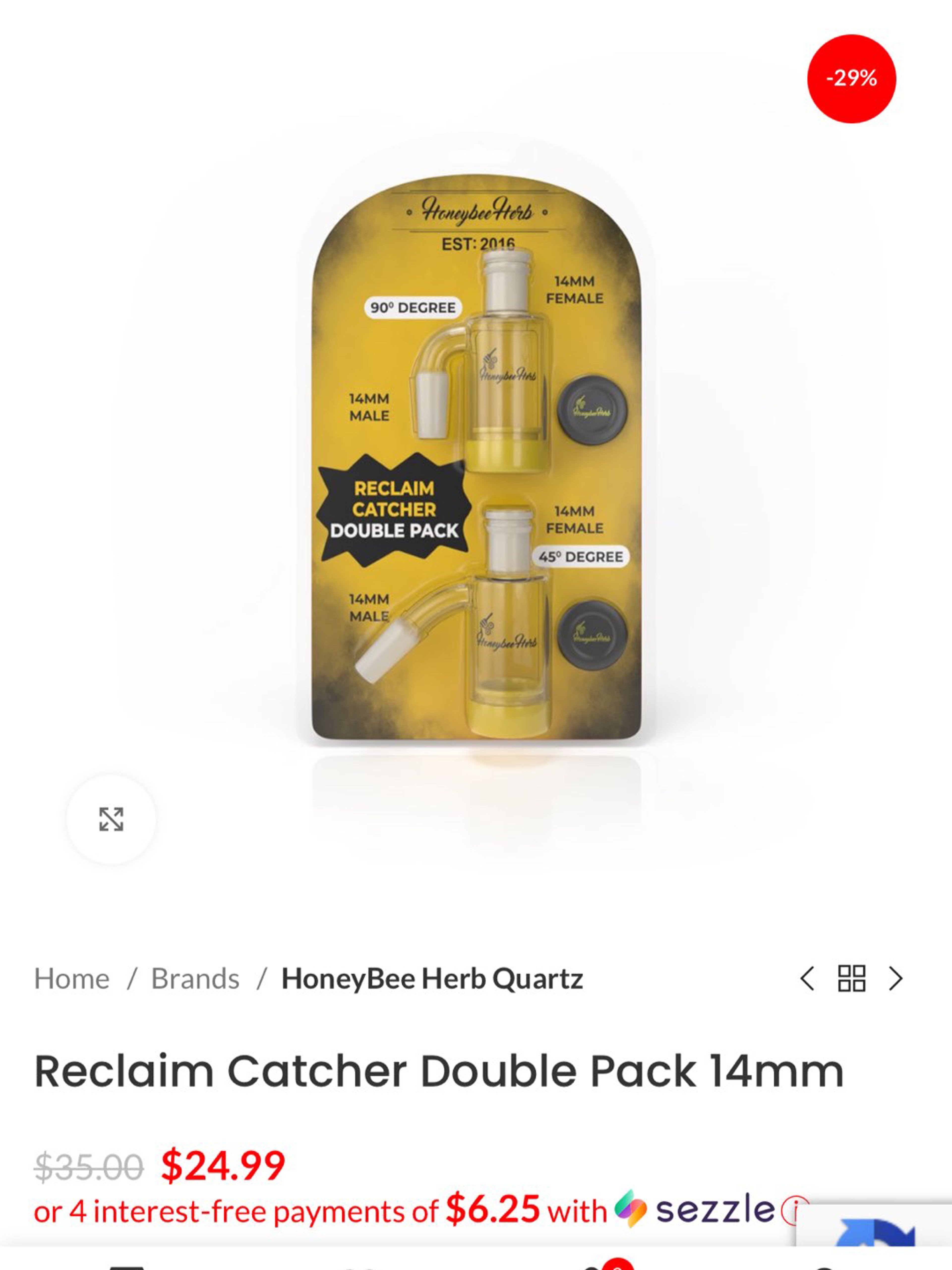 Preview pic of Reclaim Catcher Double Pack 14mm