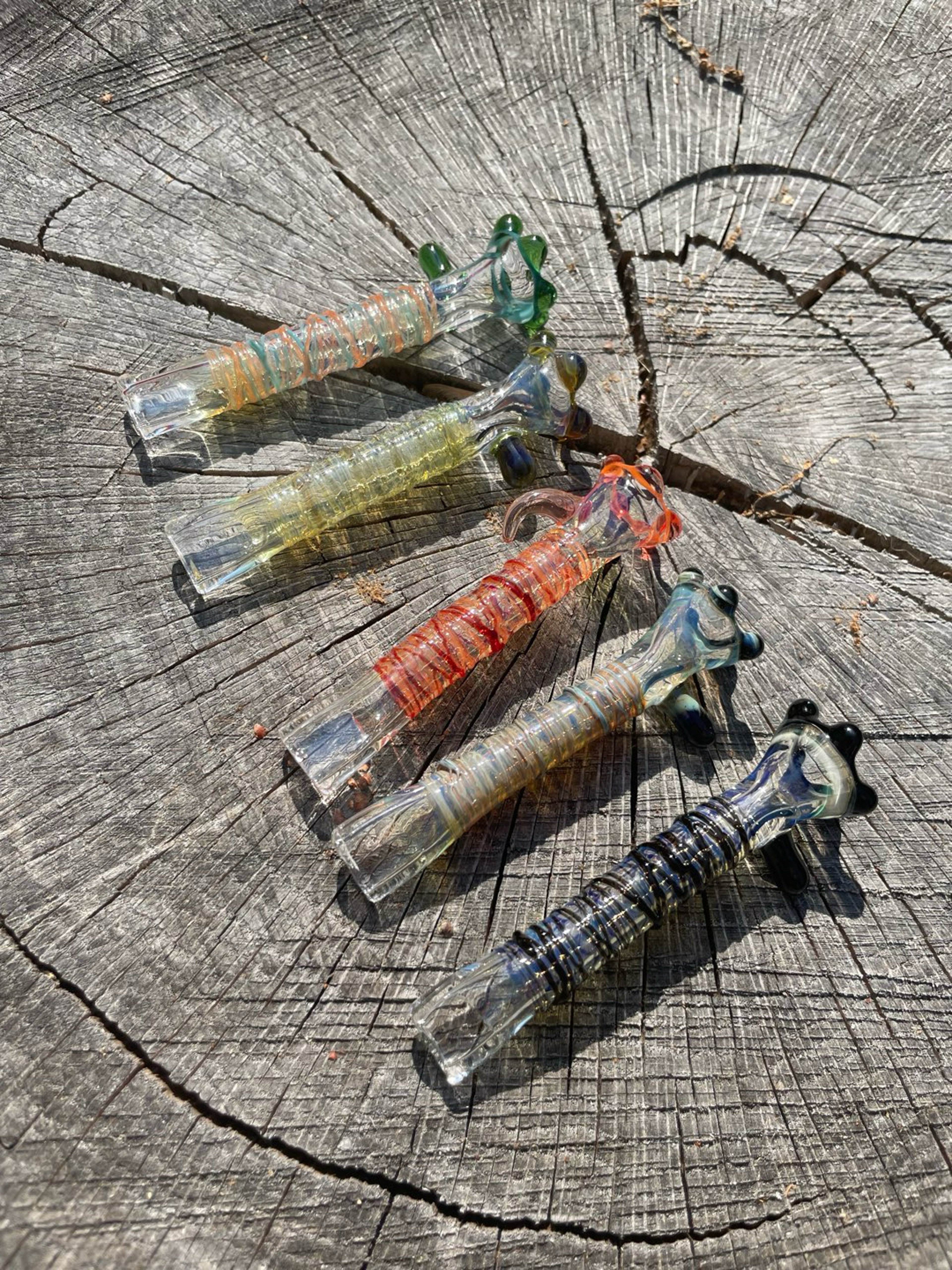4 inch Handblown Chillums image 0