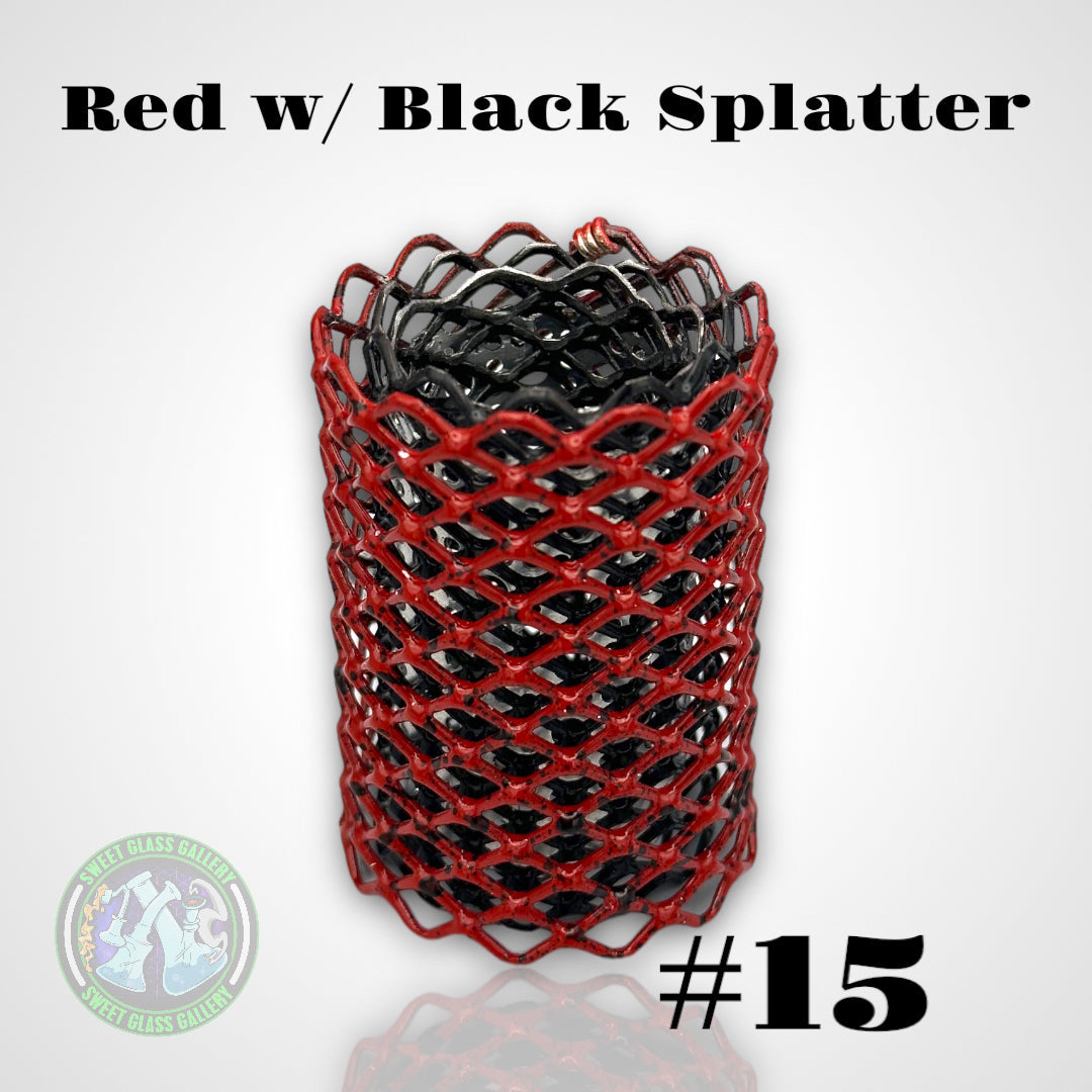Preview pic of Mamba Guardz - Blazer GT8000 Torch Heat Cage #15 - Red w/ Black Splatter