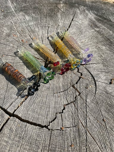Preview pic of Handblown wrapped chillums