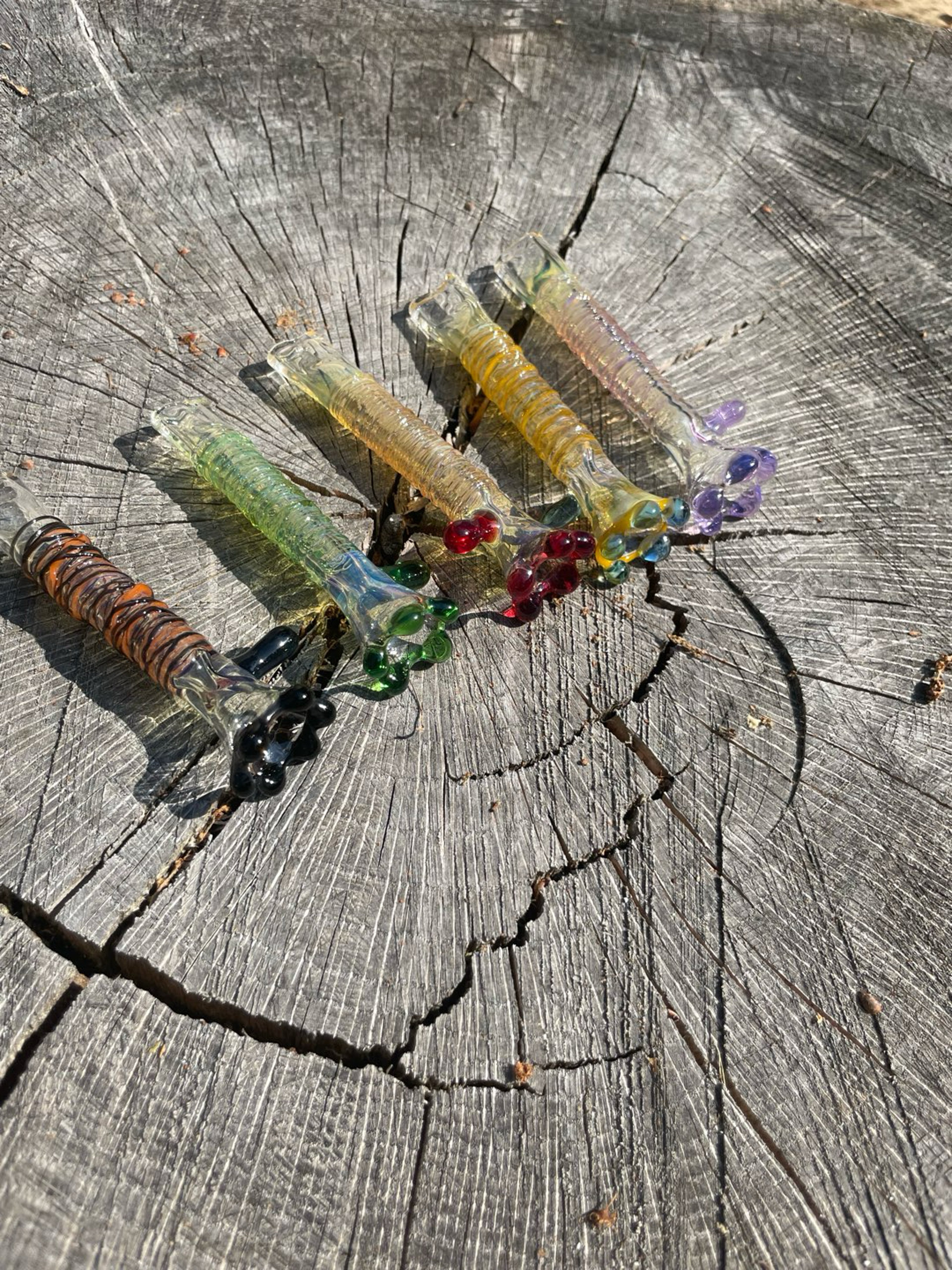 Preview pic of Handblown wrapped chillums