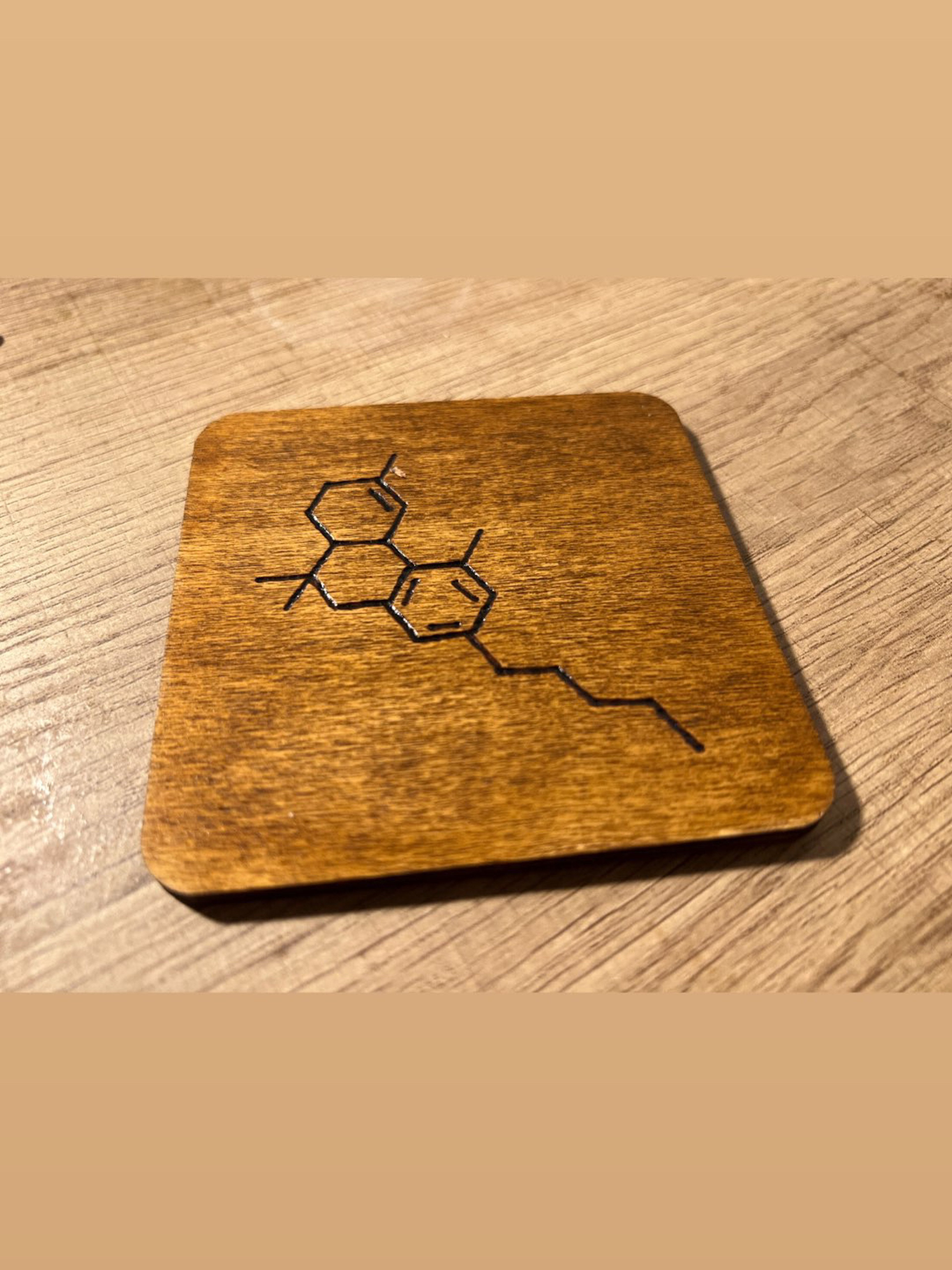 Preview pic of PuffCoaster; THC Molecule Woodburn