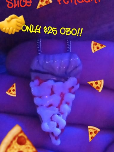Preview pic of NEVER WORN CHEESE PIZZA 🍕 PENDANT!!