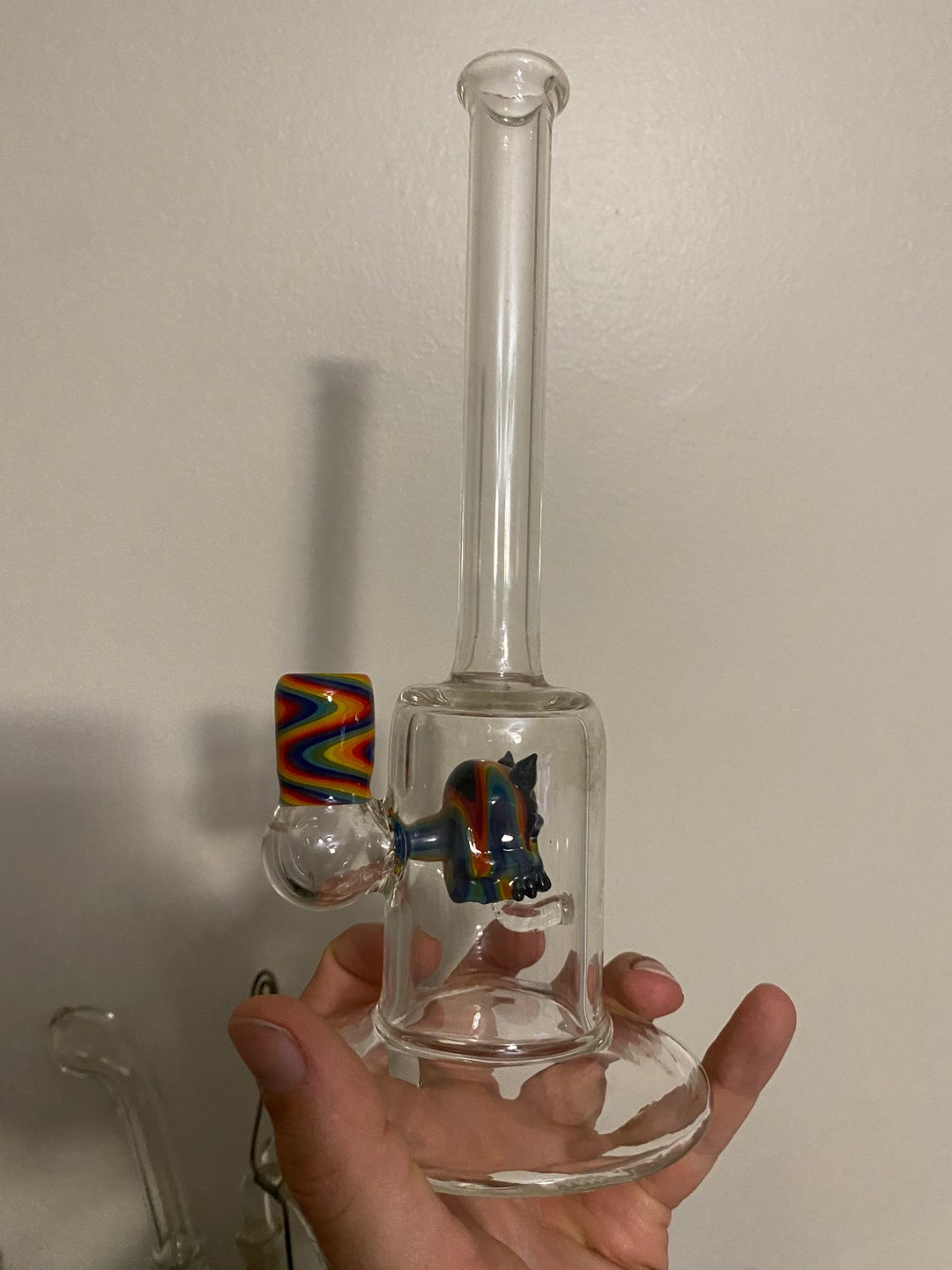 Johnston Glass 14mm pig nose perc skull image 0