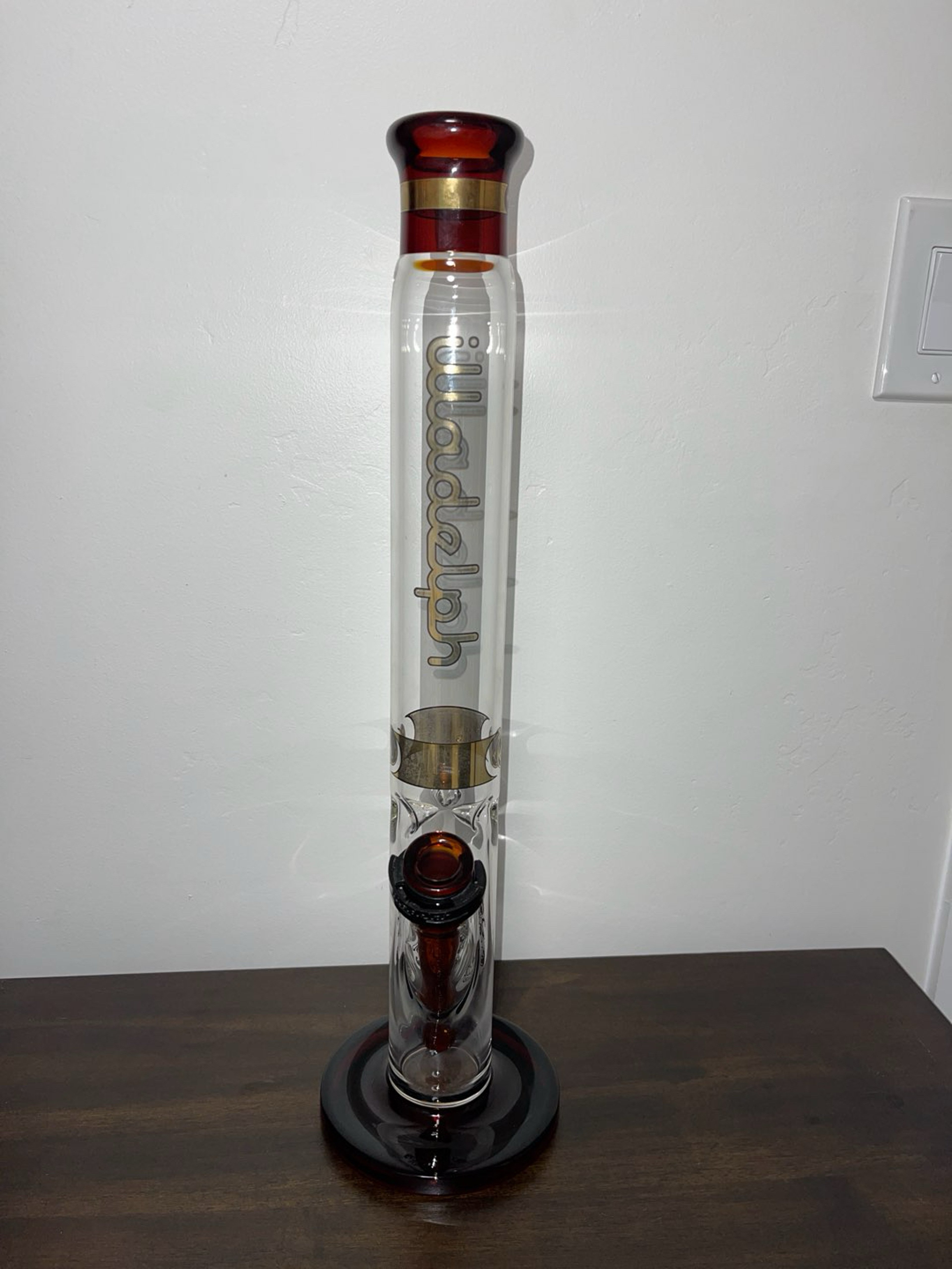 Preview pic of Illadelph Heavy Hitter Classic - 60mm - Gold & Amber Straight Tube