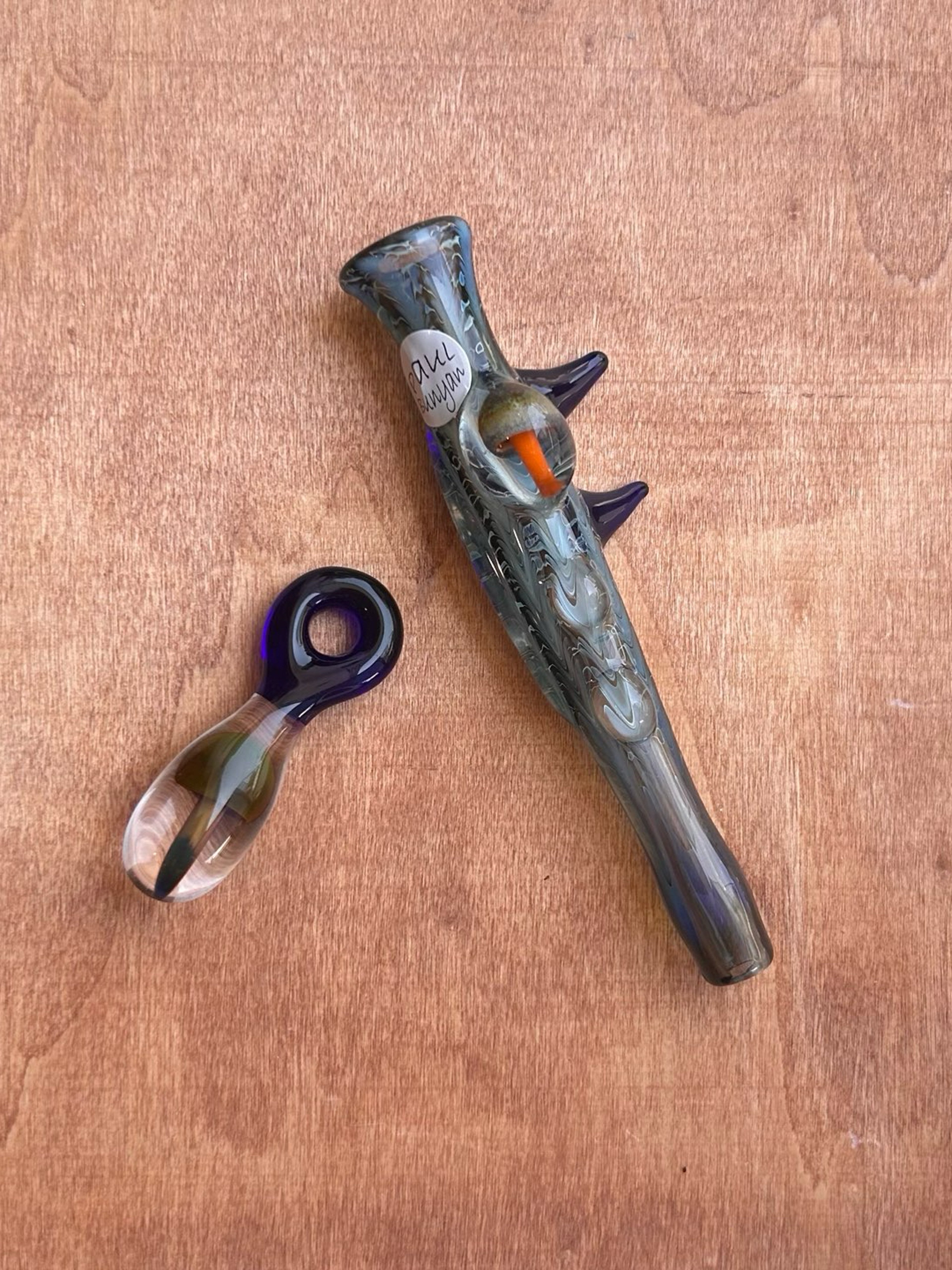 Preview pic of Paul Bunyan Chillum & Pendant Set