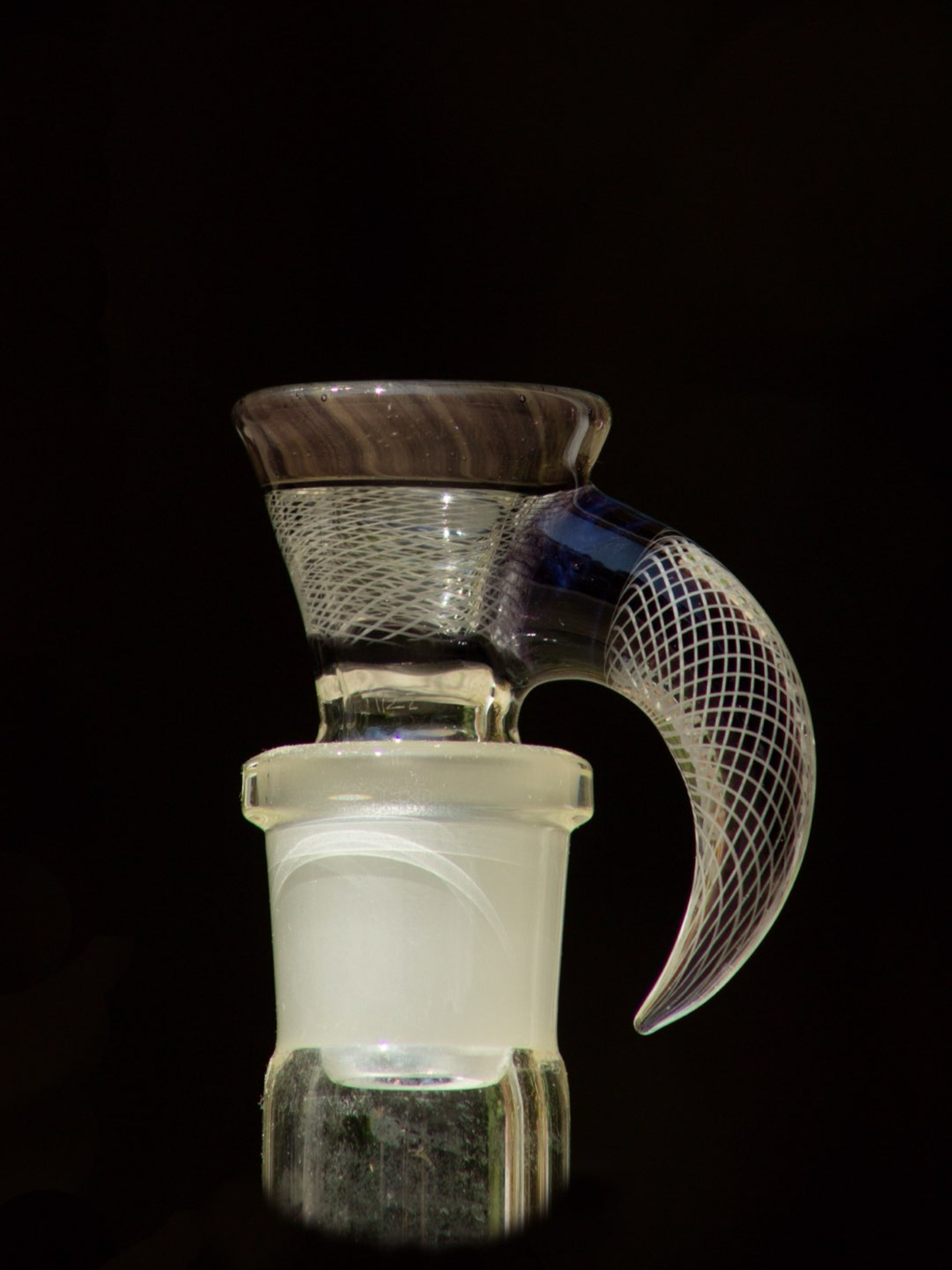 Preview pic of JHoney Glass CFL & Retti 18mm 4 hole slide in Experimental Wildberry x Shift Satin