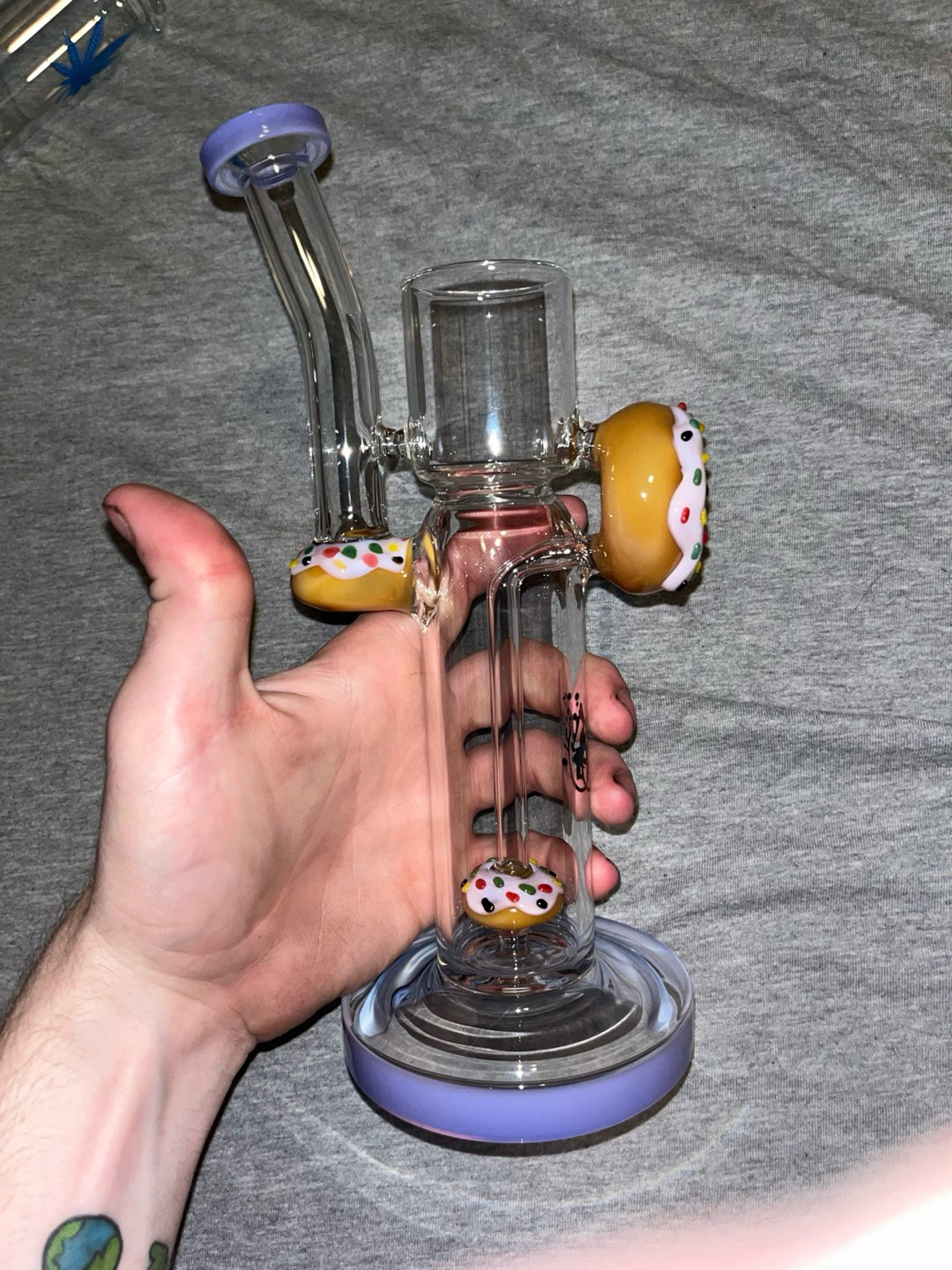 Preview pic of Tall Pulsar Glass x Puffco Proxy Donuts Attachment