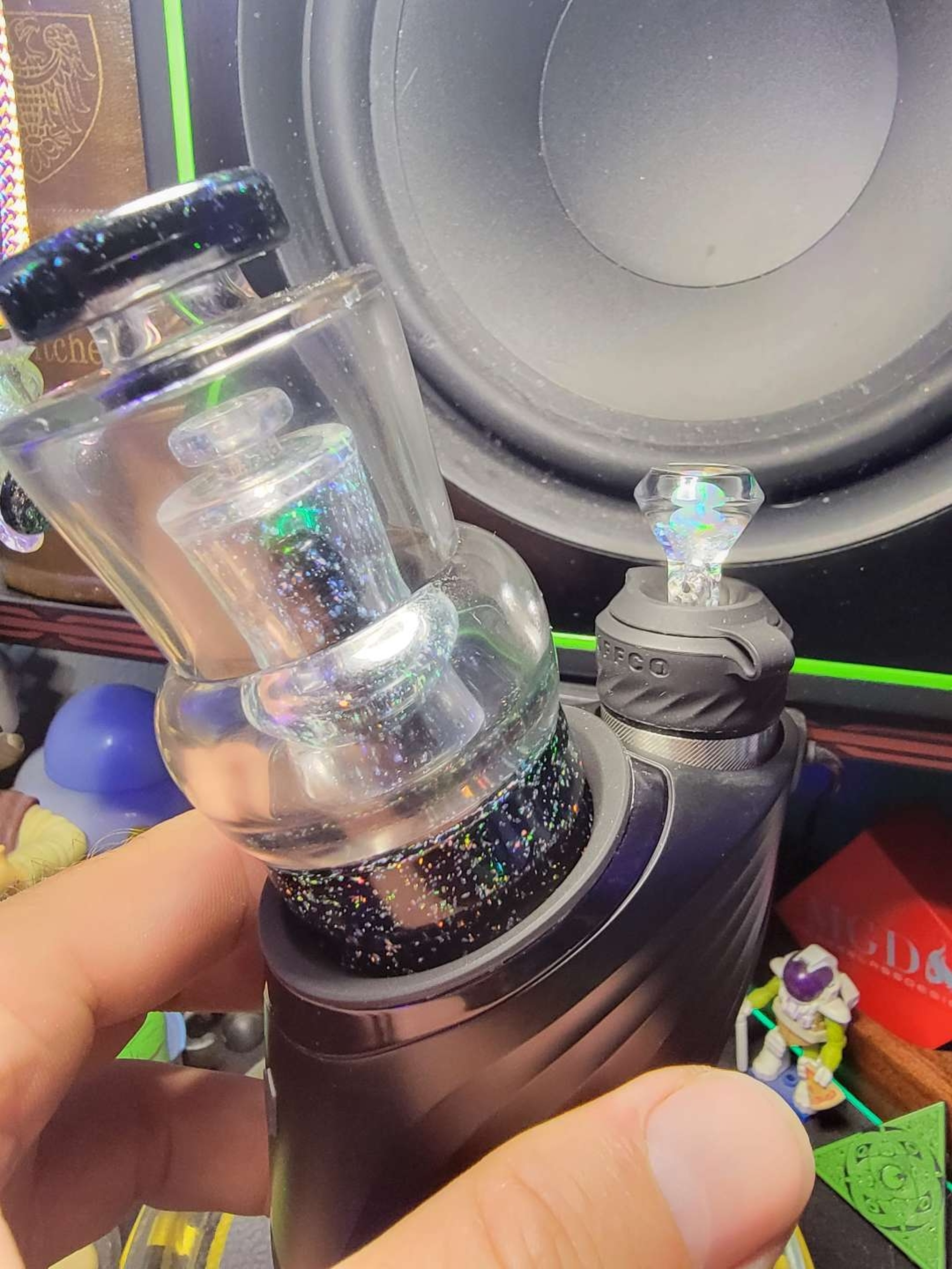 Preview pic of Spider Glass Full Color Shaped Inception puffco peak top