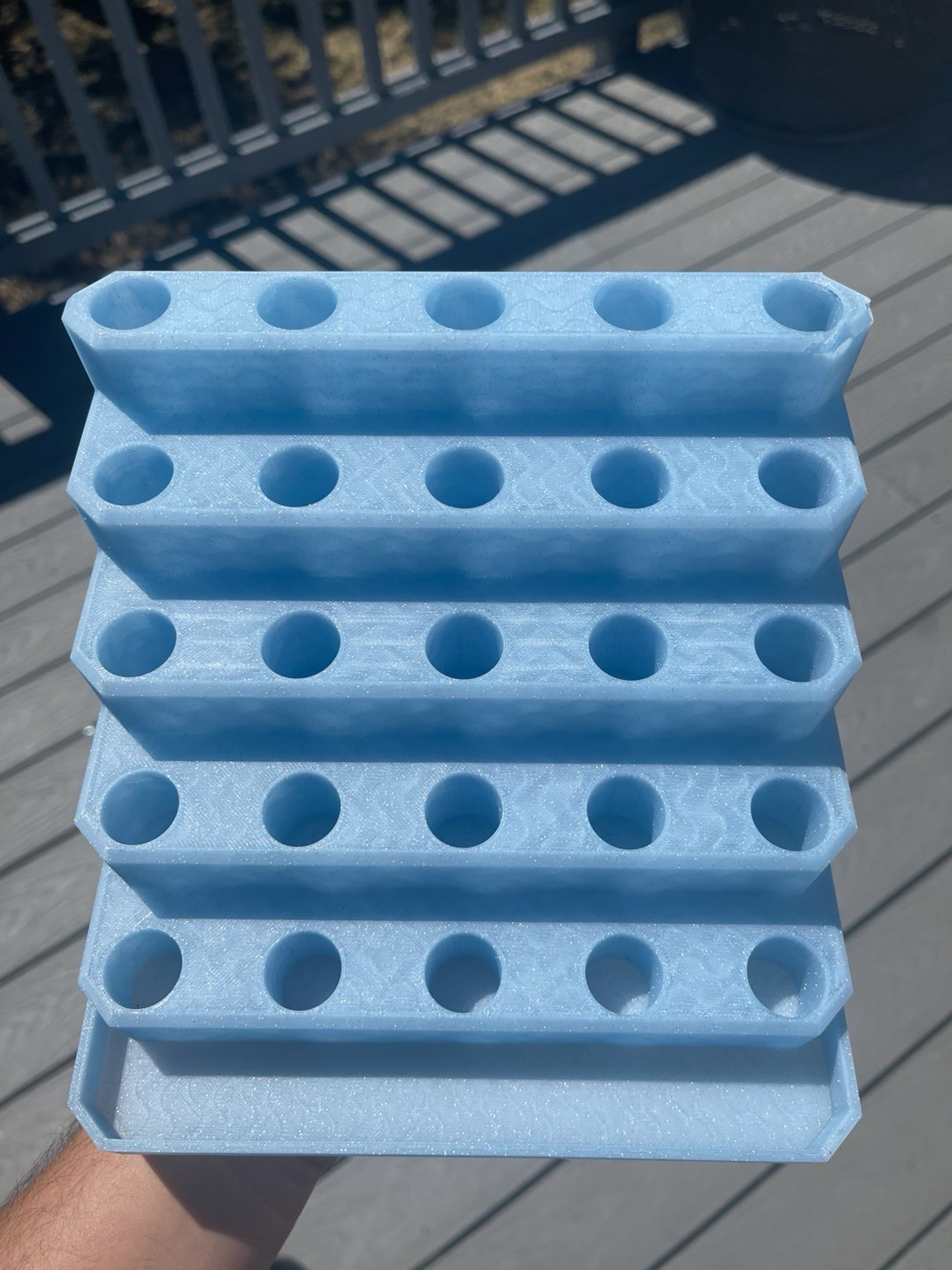 Preview pic of 25x 18mm Slide Display Stand 3D Printed