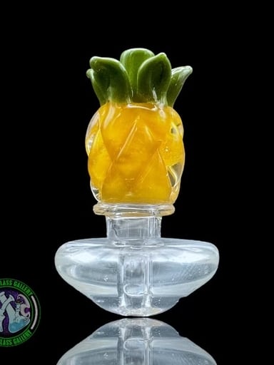 Preview pic of Empire Glassworks - Puffco Peak Carb Cap - Pineapple #2