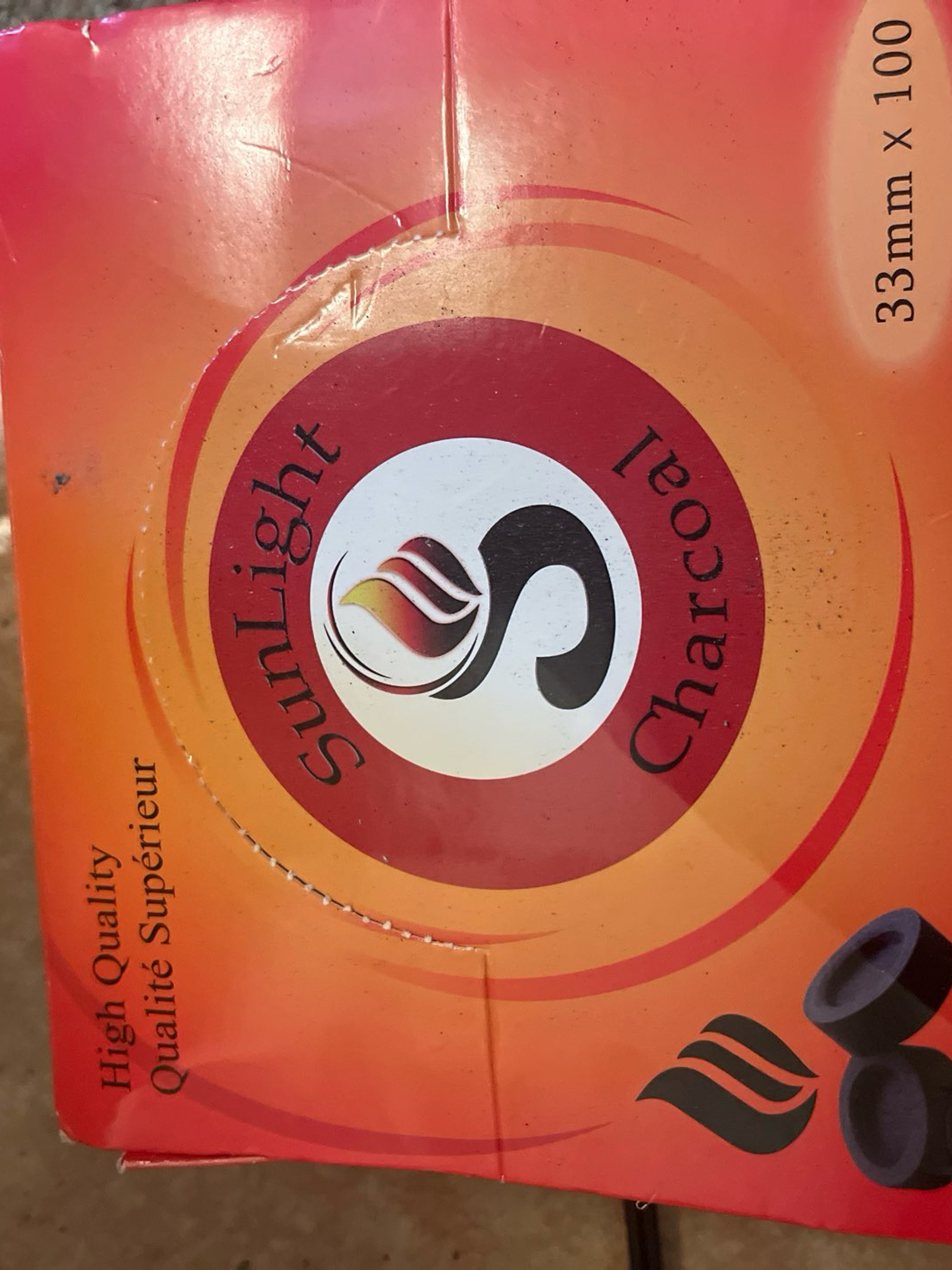 Preview pic of Sunlight charcoal $3/per pack