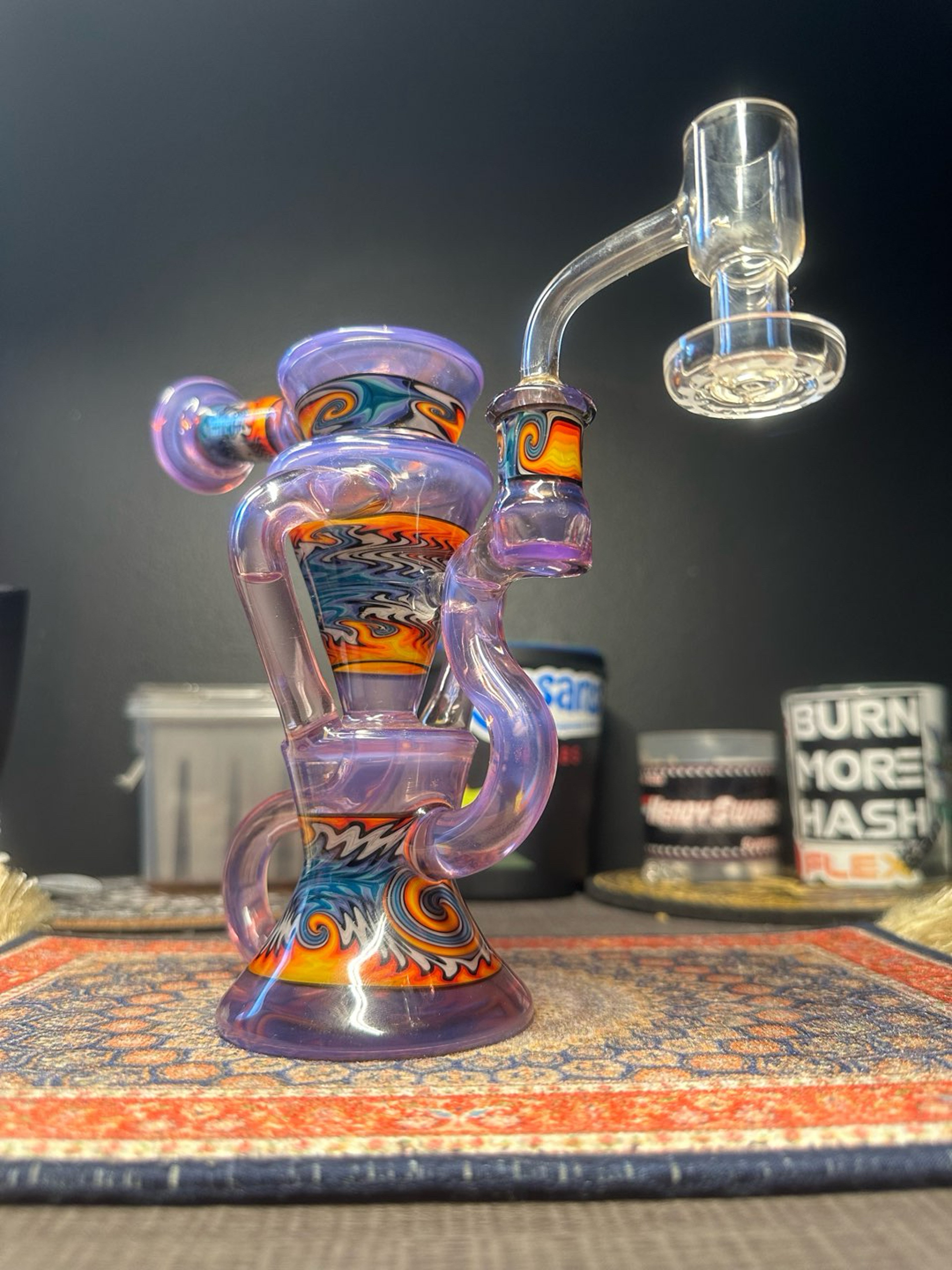 Preview pic of Birdshot Glassworks Fully Worked 10mm Recycler