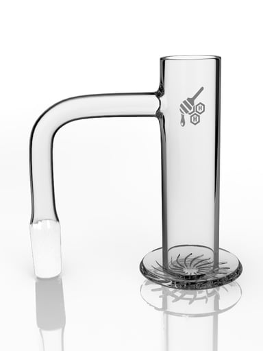 Preview pic of LONG NECK BEEHIVE QUARTZ BANGER - 90° DEGREE | YL