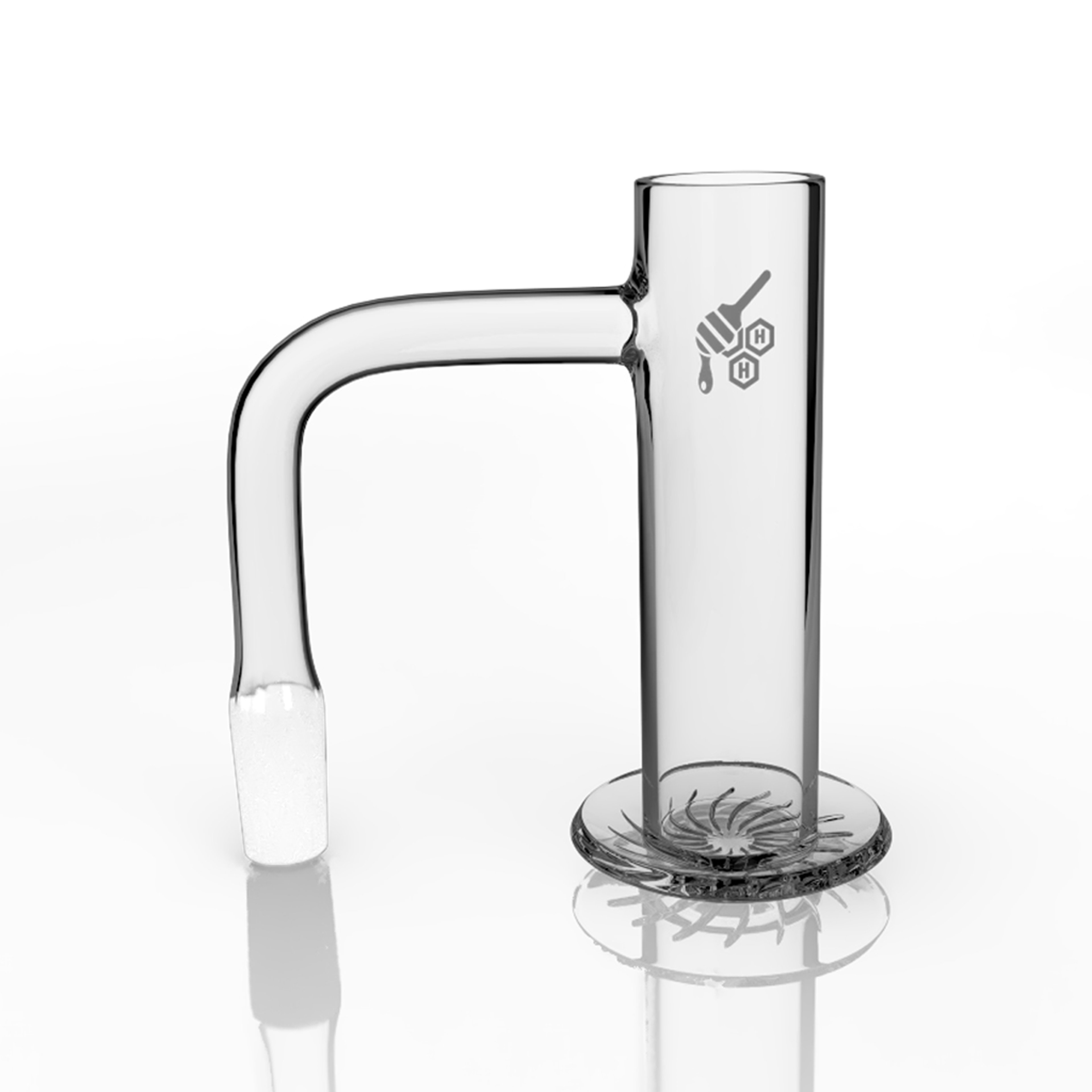 LONG NECK BEEHIVE QUARTZ BANGER - 90° DEGREE | YL image 0