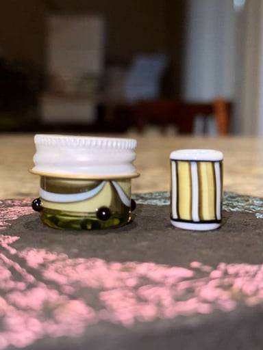 Preview pic of Micro line worked jar/bead set