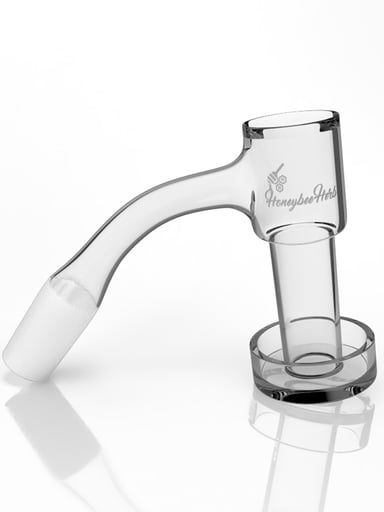 Preview pic of HONEYSUCKLE BEVEL QUARTZ BANGER - 45° DEGREE | BL