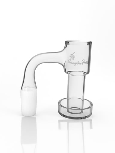 Preview pic of HONEYSUCKLE BEVEL QUARTZ BANGER - 90° DEGREE | BL