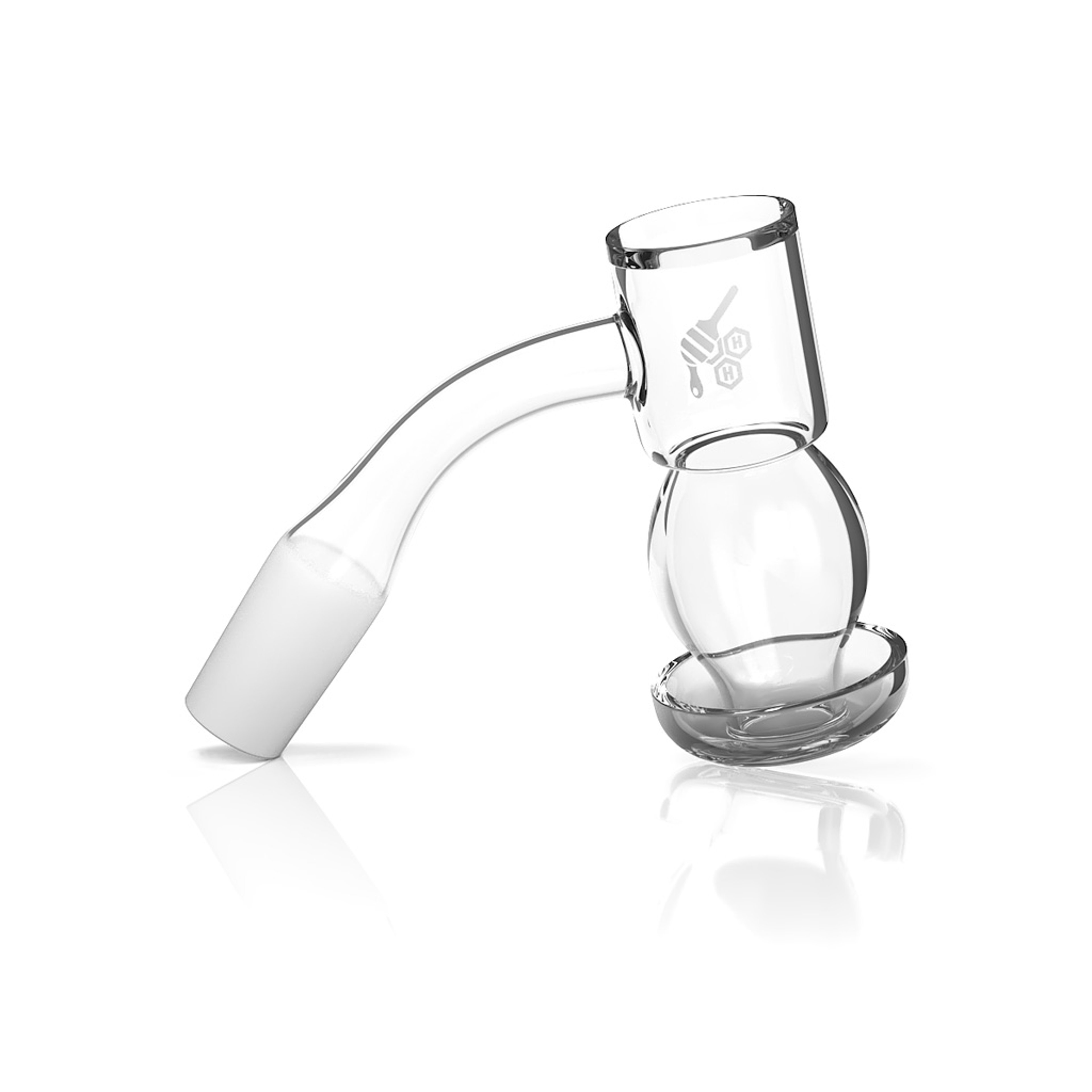 HONEYSUCKLE BUBBLE QUARTZ BANGER - 45° DEGREE | YL image 0