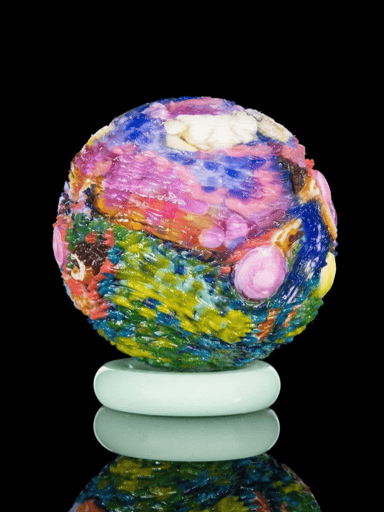 Preview pic of Hallie Cat "Never Miss A Sunday Show" Marble - 40 mm