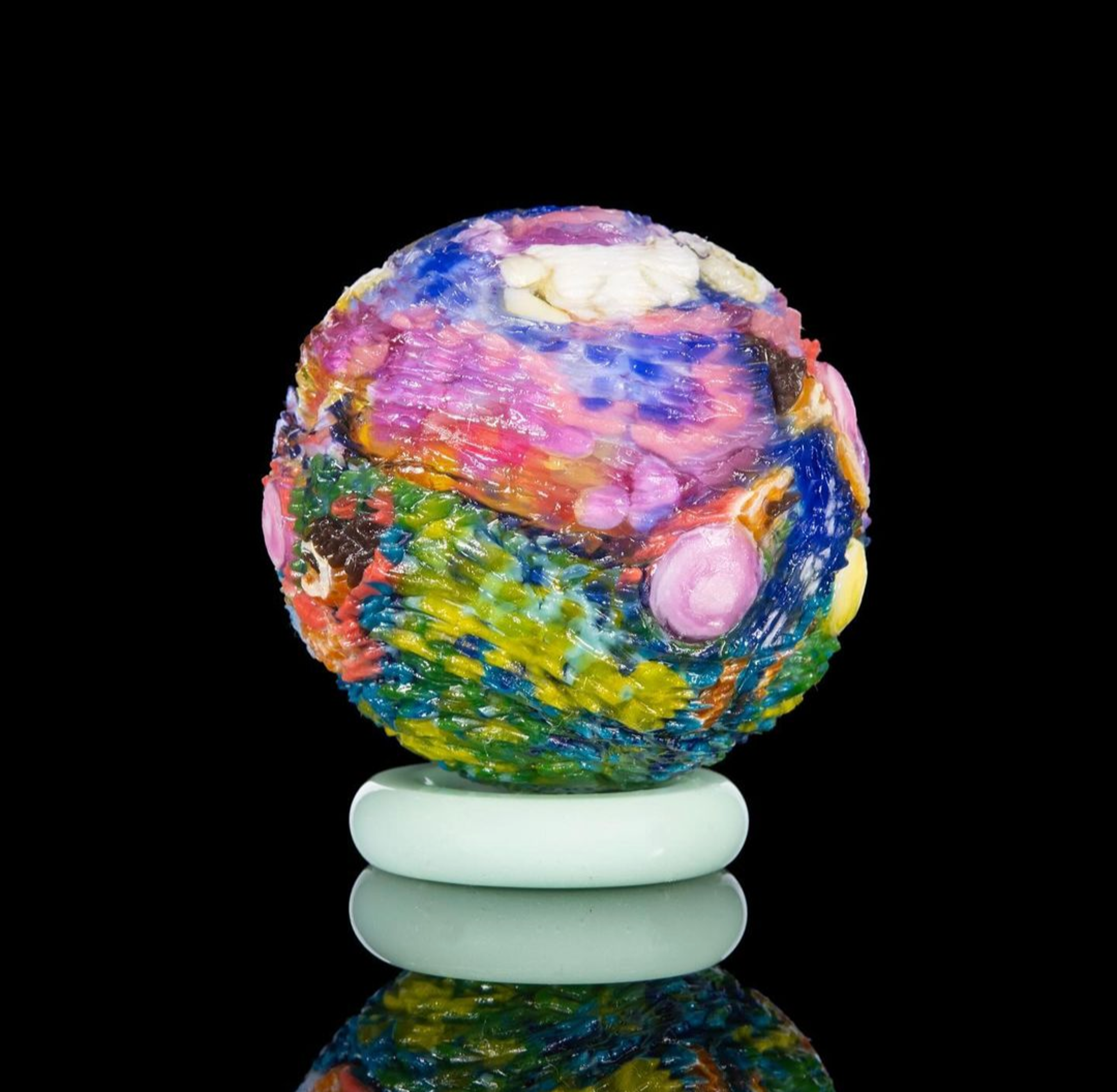 Hallie Cat "Never Miss A Sunday Show" Marble - 40 mm image 0