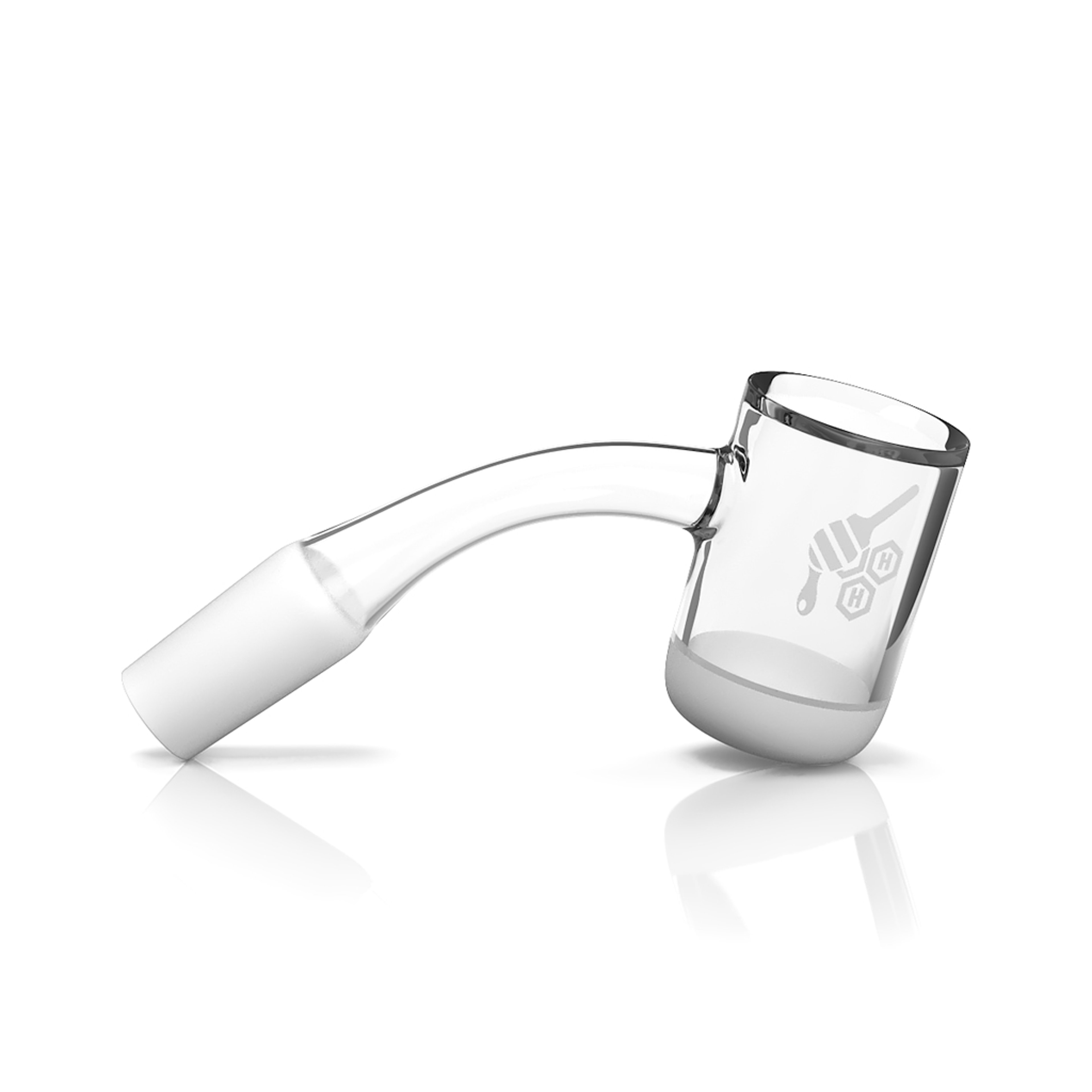 Preview pic of HONEY & MILK BEVEL BOWL QUARTZ BANGER - 45° DEGREE | YL
