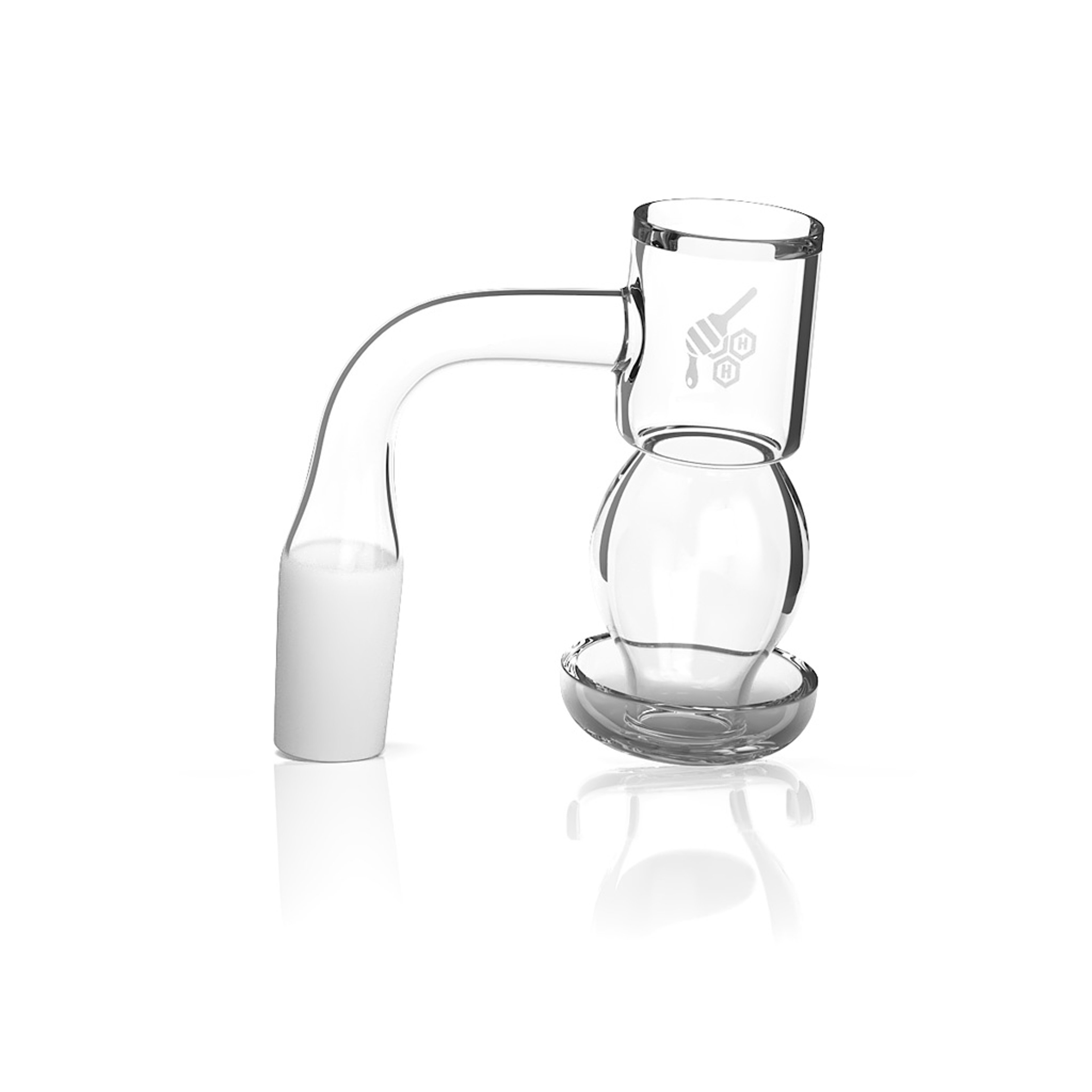 HONEYSUCKLE BUBBLE QUARTZ BANGER - 90° DEGREE | YL image 0