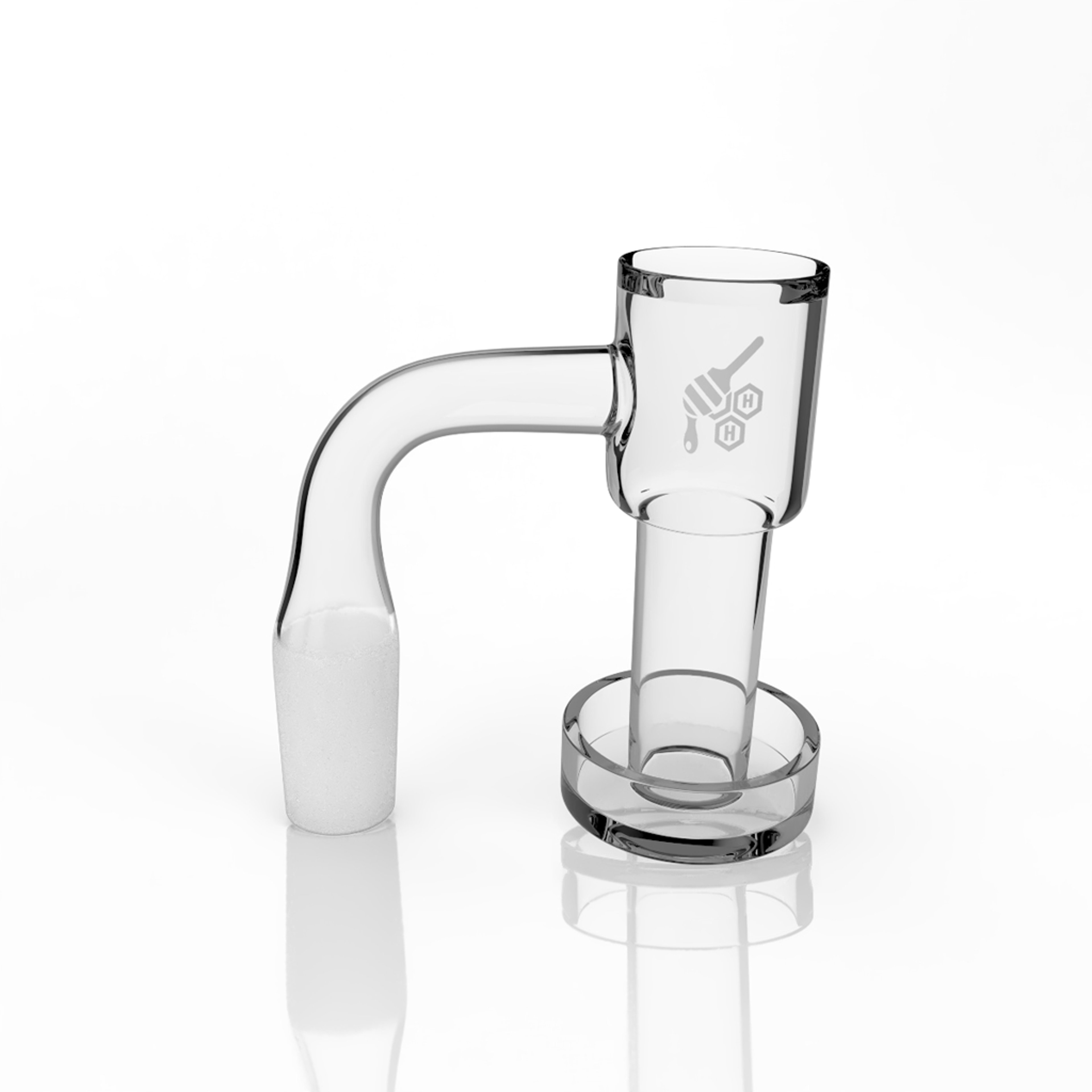 HONEYSUCKLE BEVEL QUARTZ BANGER - 90° DEGREE | YL image 0