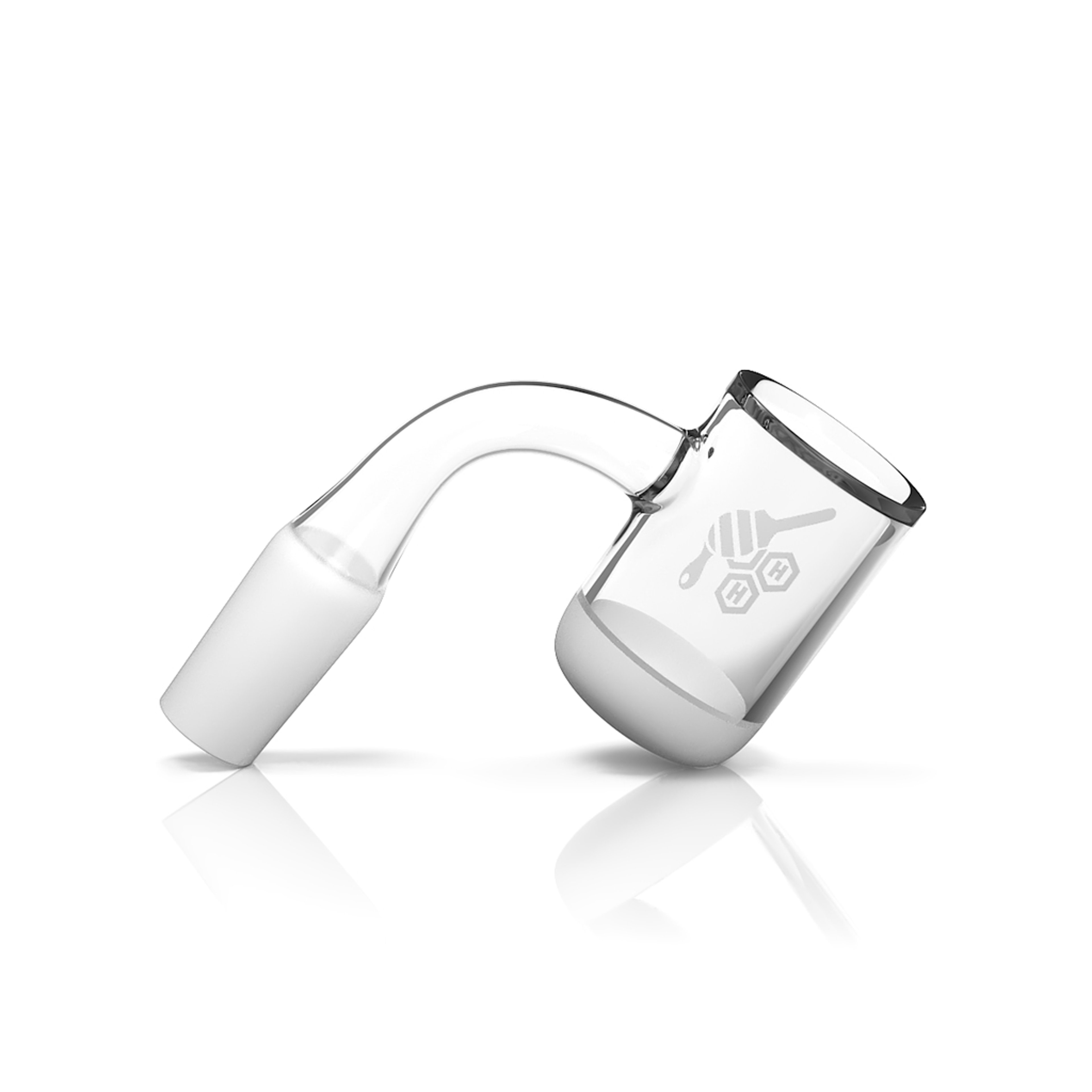 HONEY & MILK BEVEL BOWL QUARTZ BANGER - 90° DEGREE | YL image 0
