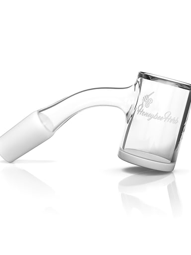 Preview pic of HONEY & MILK BEVEL QUARTZ BANGER - 45° DEGREE | BL