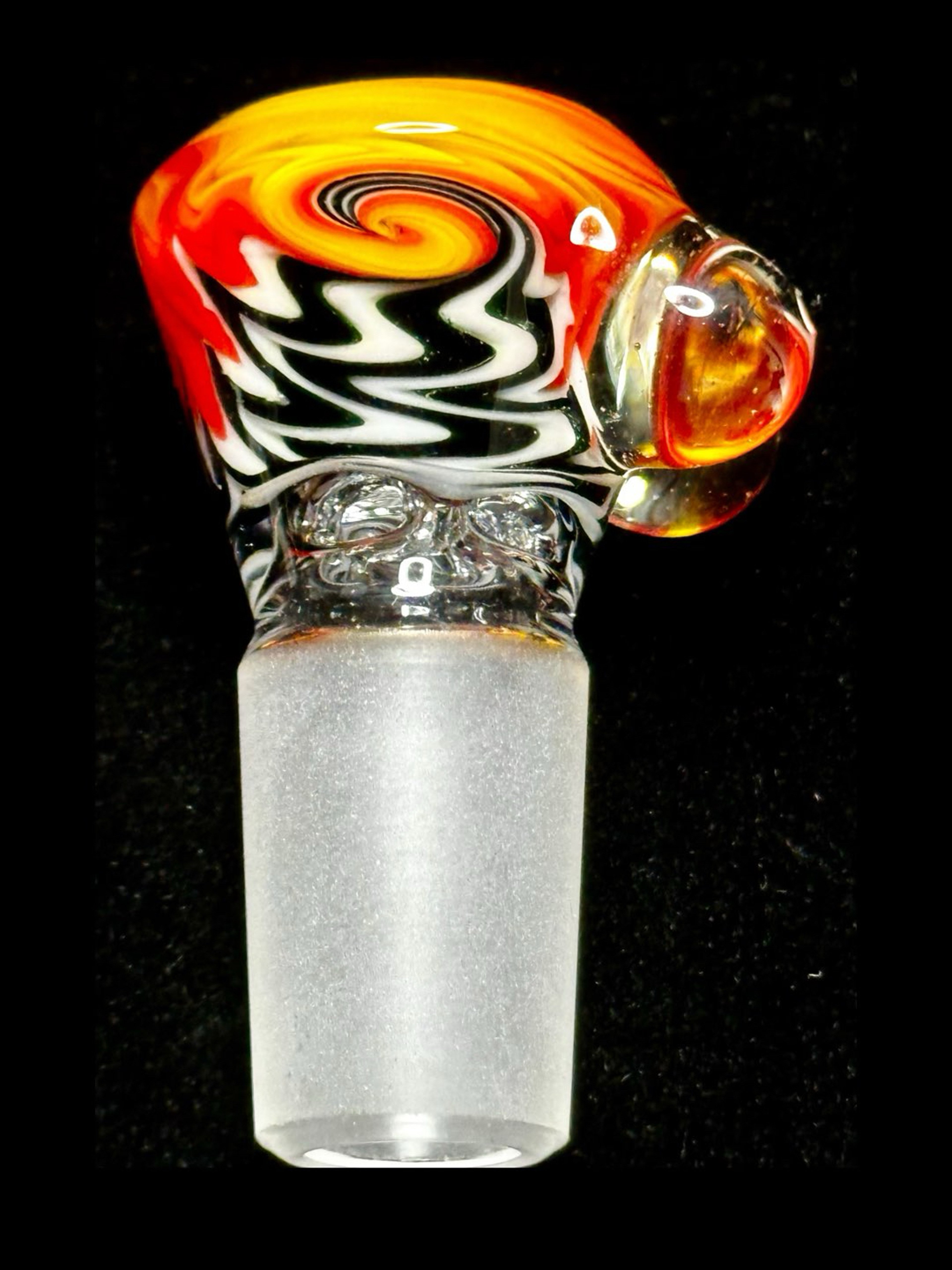 Preview pic of Titz Glass 18mm UV Linework Multi-Hole Slide
