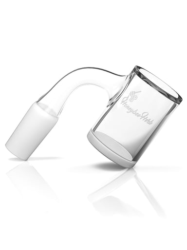 Preview pic of HONEY & MILK BEVEL QUARTZ BANGER- 90° DEGREE | BL