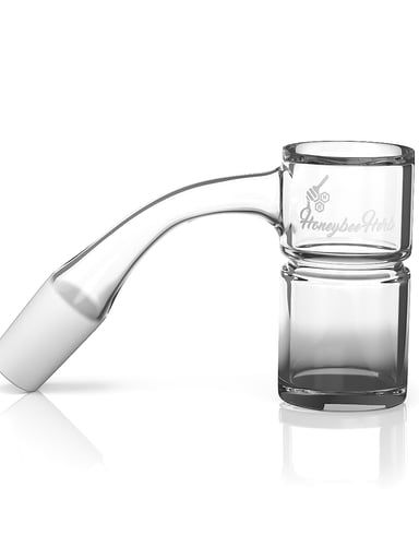 Preview pic of HONEY BEVEL SPLASH BUCKET QUARTZ BANGER - 45° DEGREE | BL