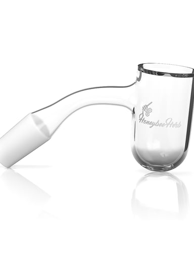 Preview pic of HONEY BEVEL DEEP BOWL QUARTZ BANGER - 45° DEGREE | BL