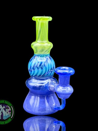 Preview pic of Gurn Glass - Beaker Tube Rig (Blue/Green)