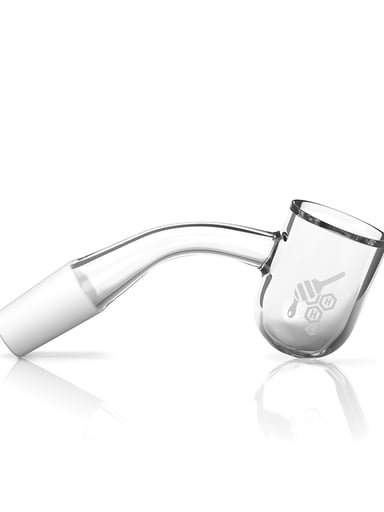 Preview pic of HONEY BEVEL BOWL QUARTZ BANGER - 45° DEGREE | YL